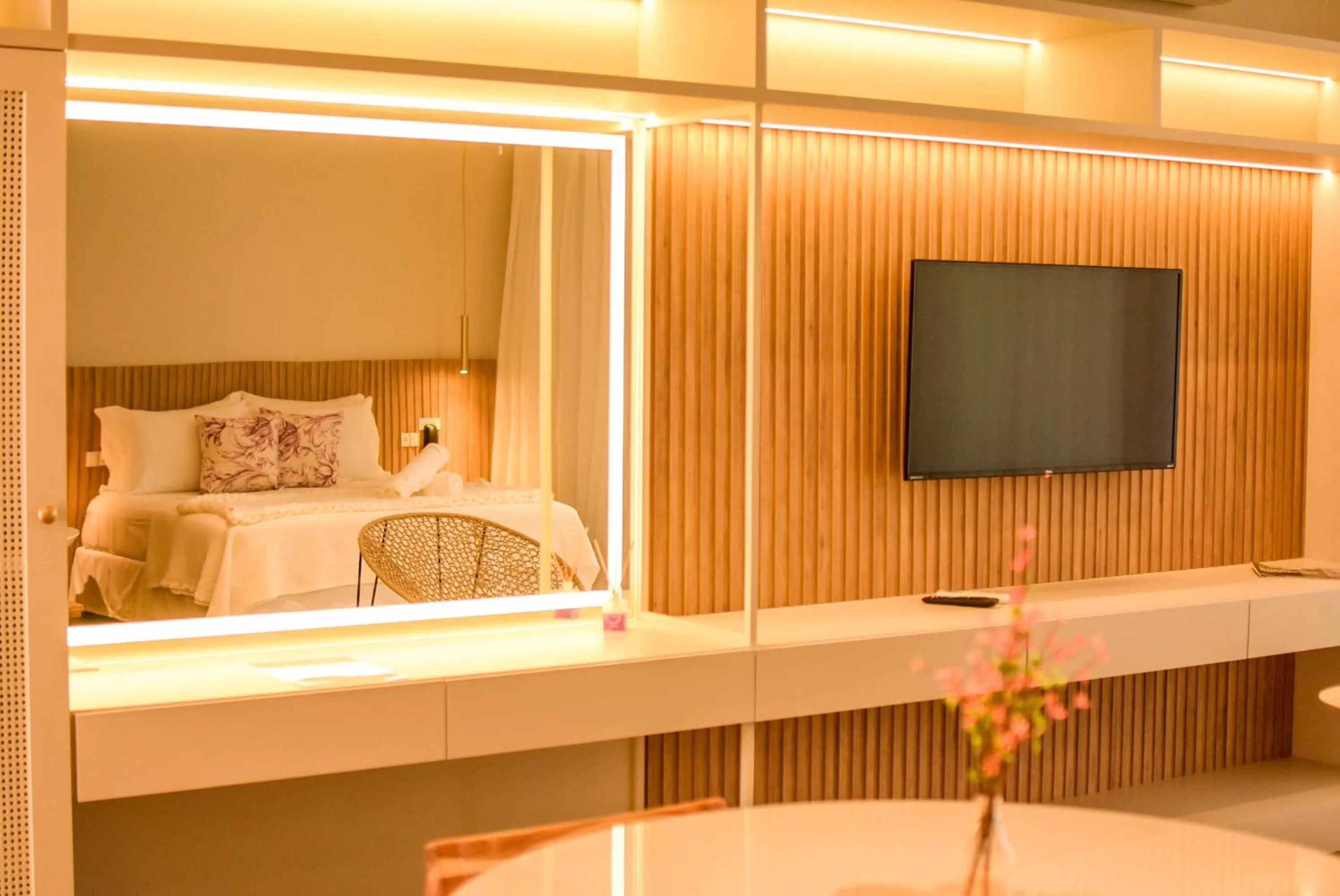 TV and multimedia, Bed in Pousada Boutique Villa Valley