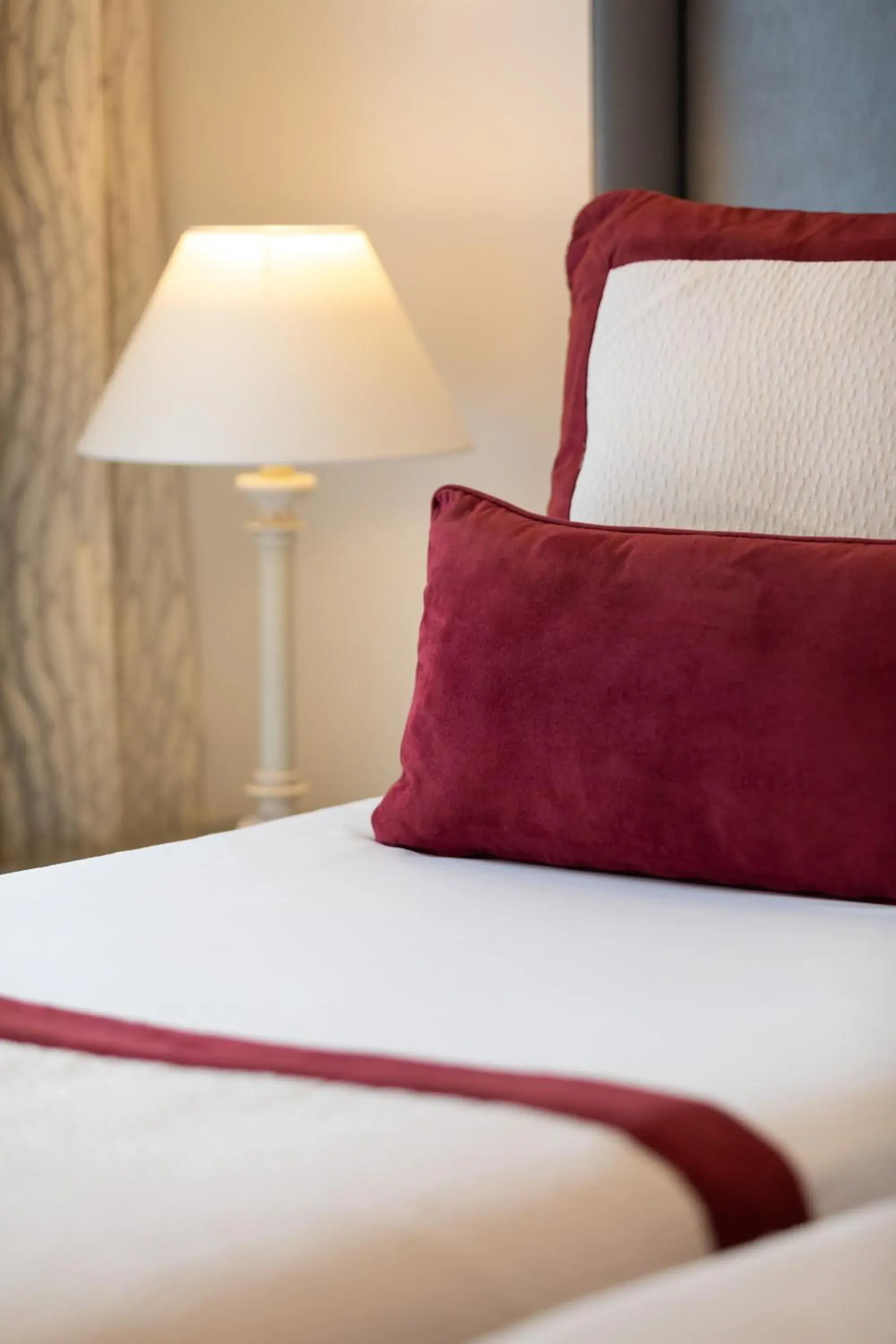Decorative detail, Bed in Hôtel Charlemagne by Happyculture Decorative detail, Bed in Hôtel Charlemagne by Happyculture