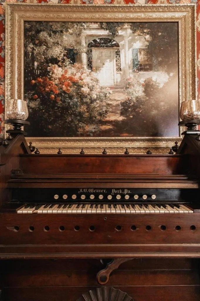 Living room in The Emig Mansion
