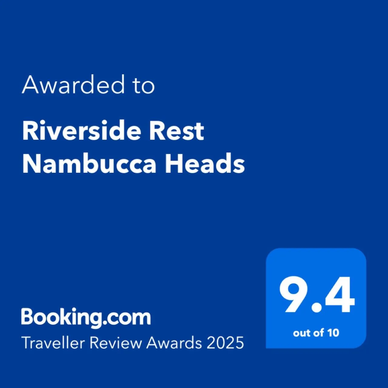 Certificate/Award in Riverside Rest Nambucca Heads