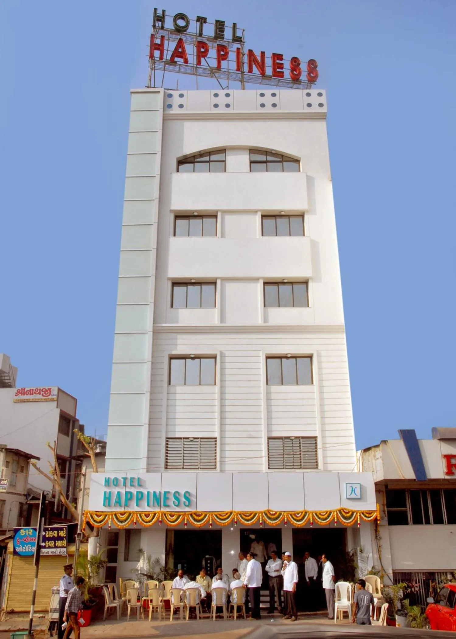 Property building in Hotel Happiness