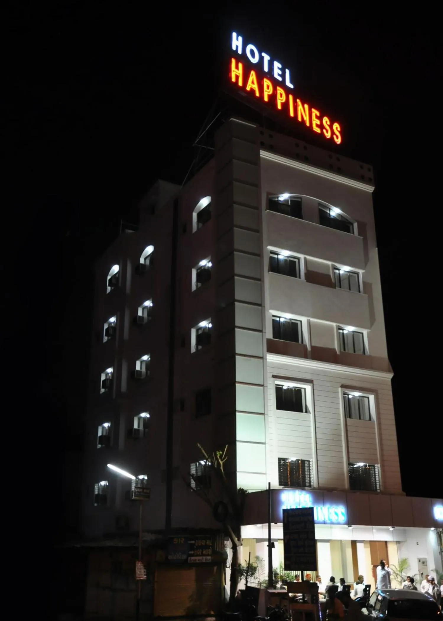 Property building in Hotel Happiness