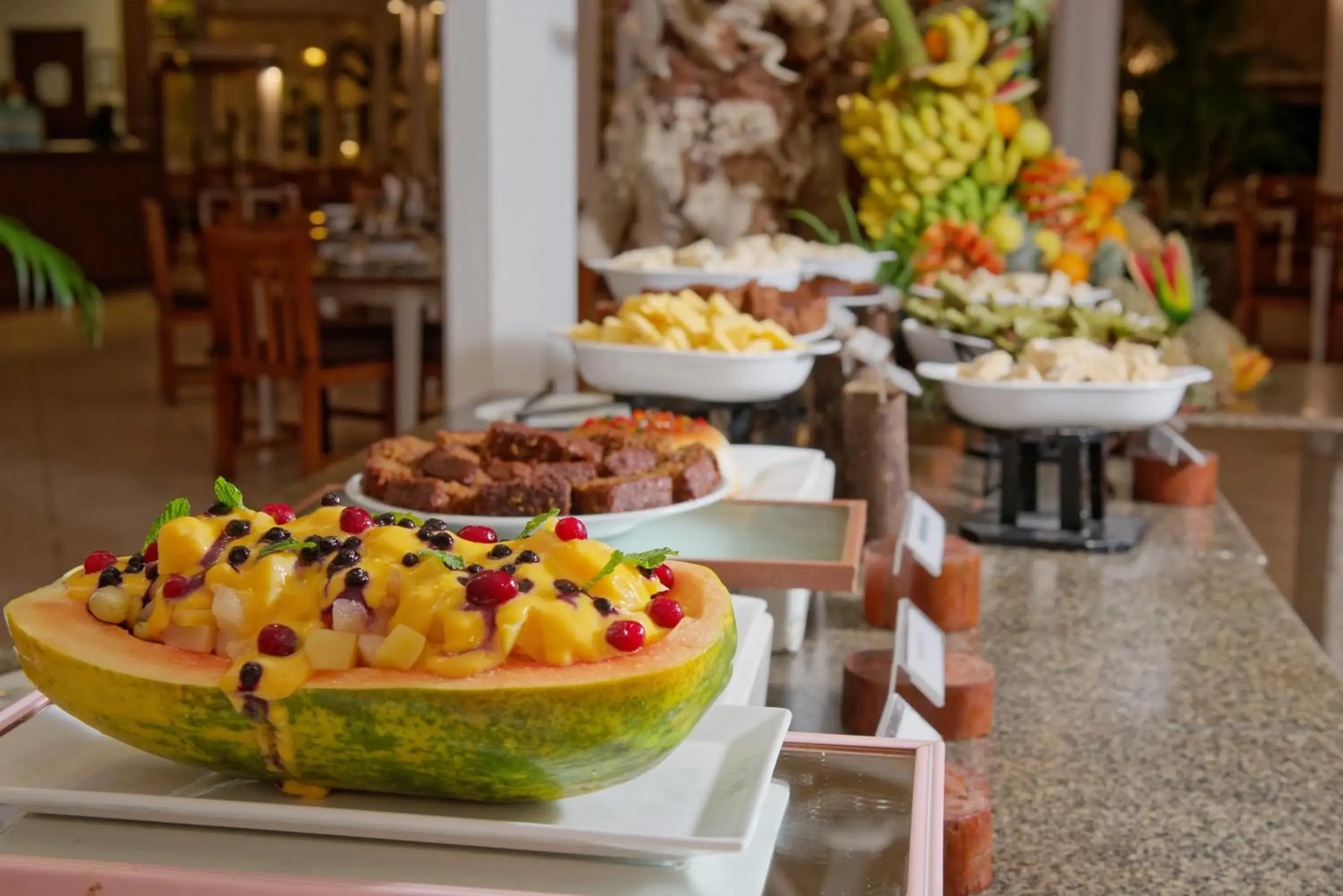 Buffet breakfast in Embudu Village Maldives Buffet breakfast in Embudu Village Maldives