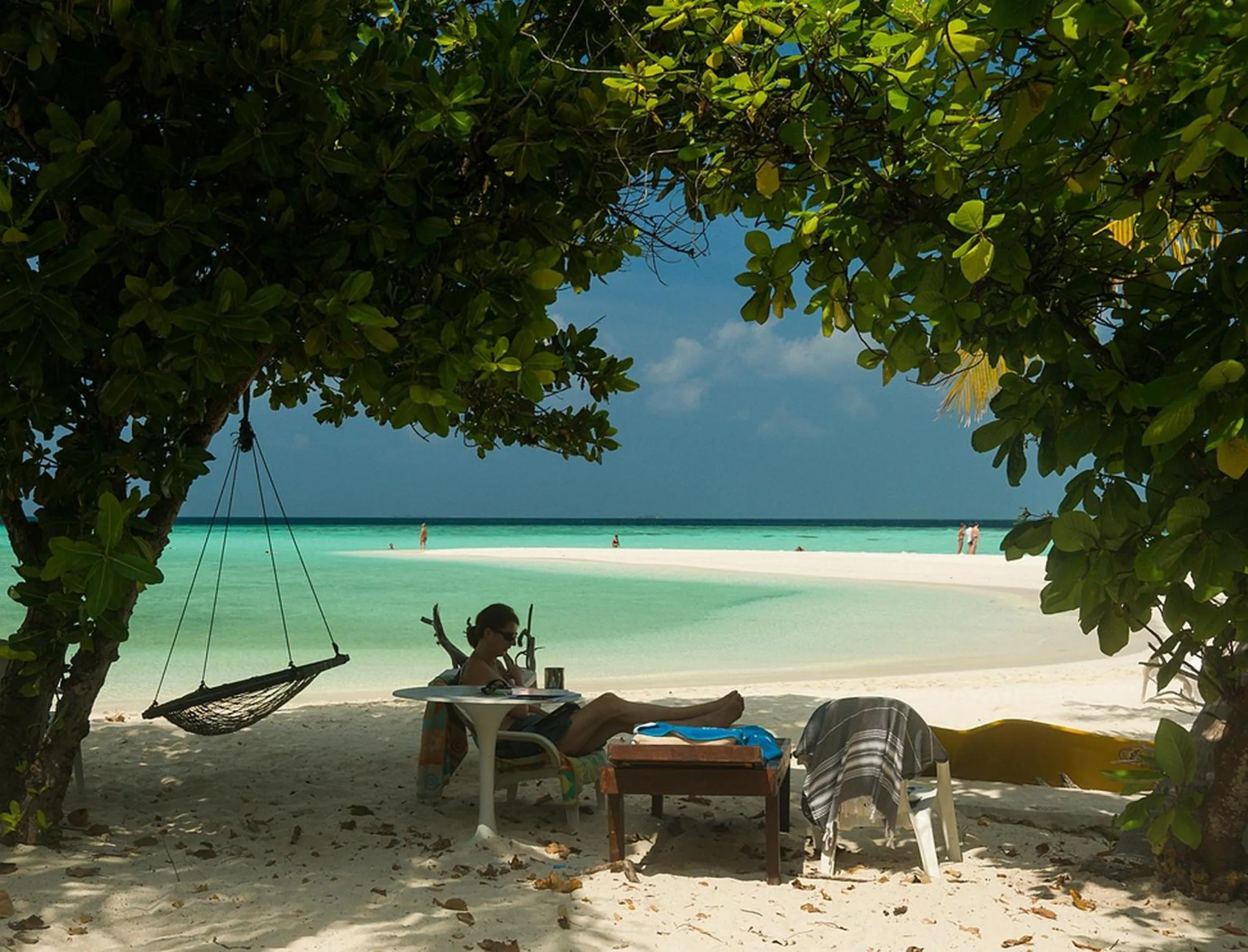 Beach in Embudu Village Maldives