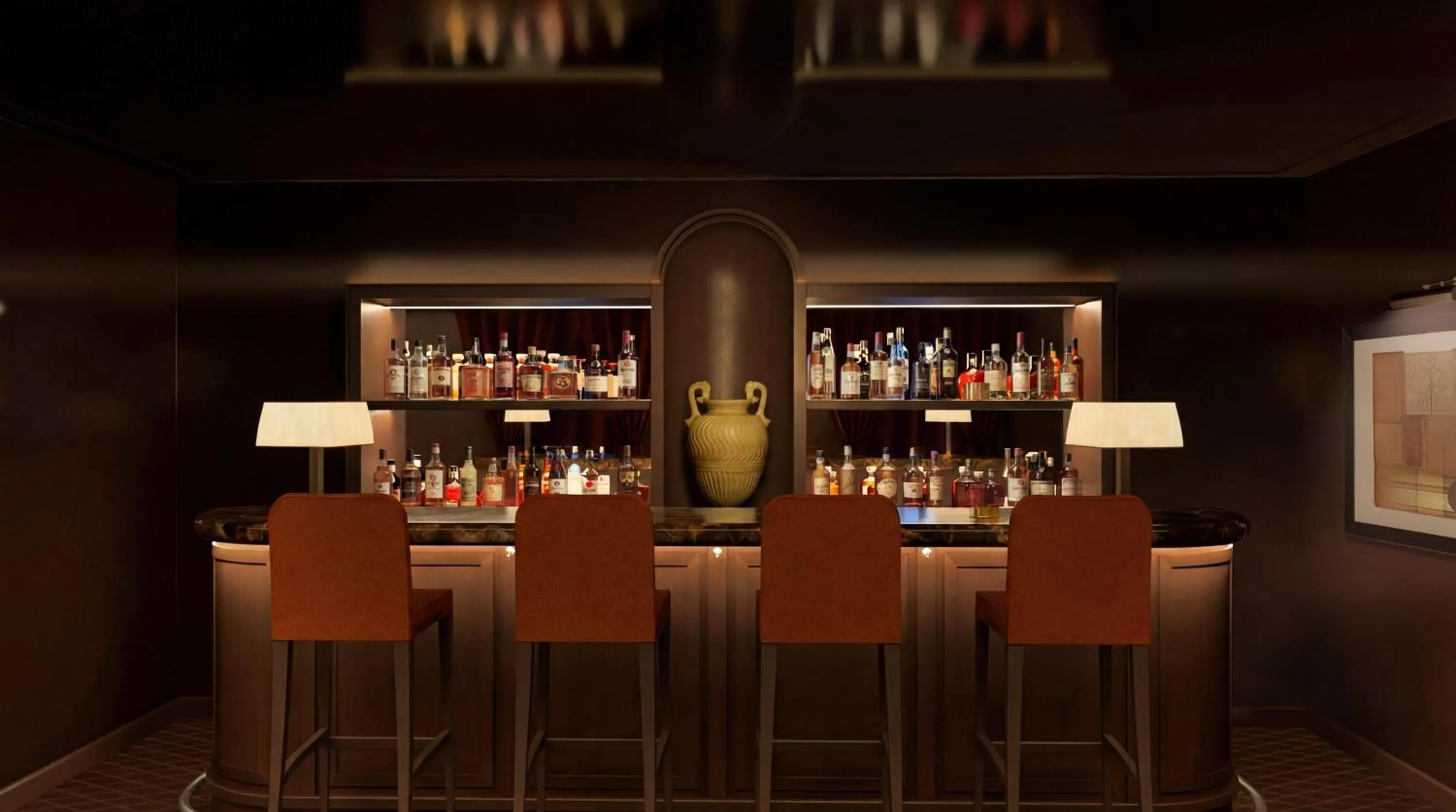 Lounge or bar in Villa Florentine, A Beauvallon Hotel & Spa