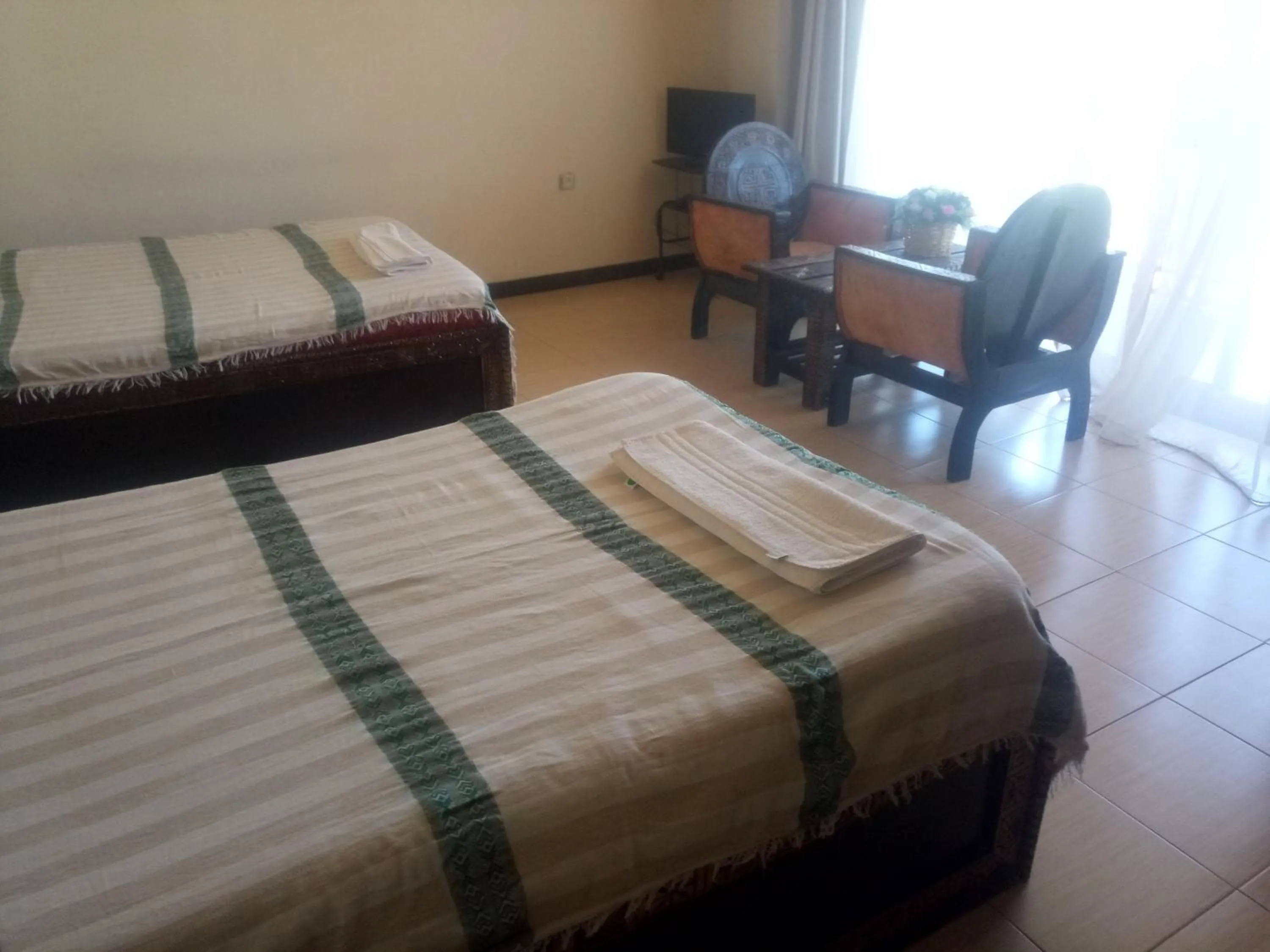 Bed in Honey Land Hotel Lalibela