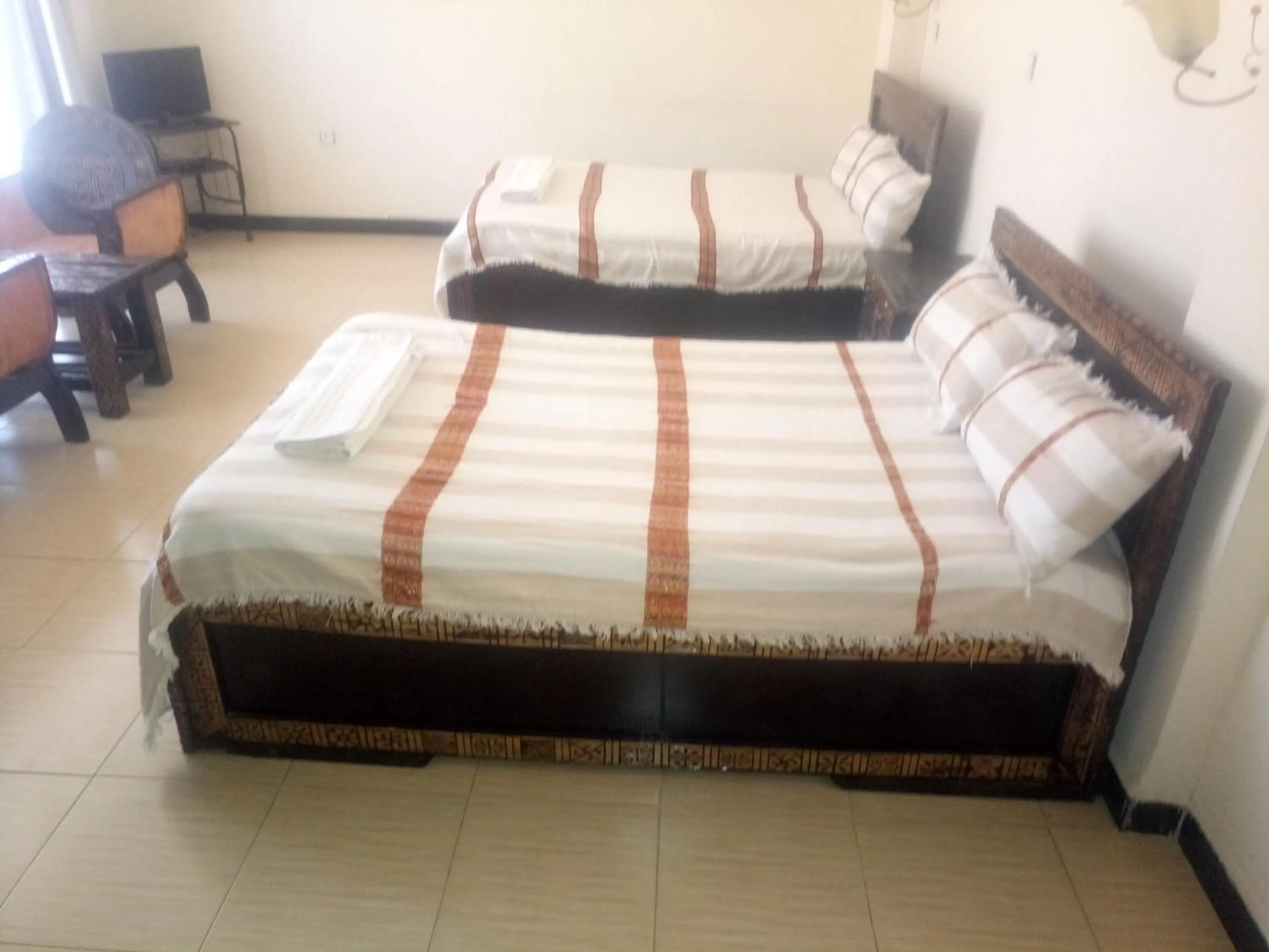 Bed in Honey Land Hotel Lalibela