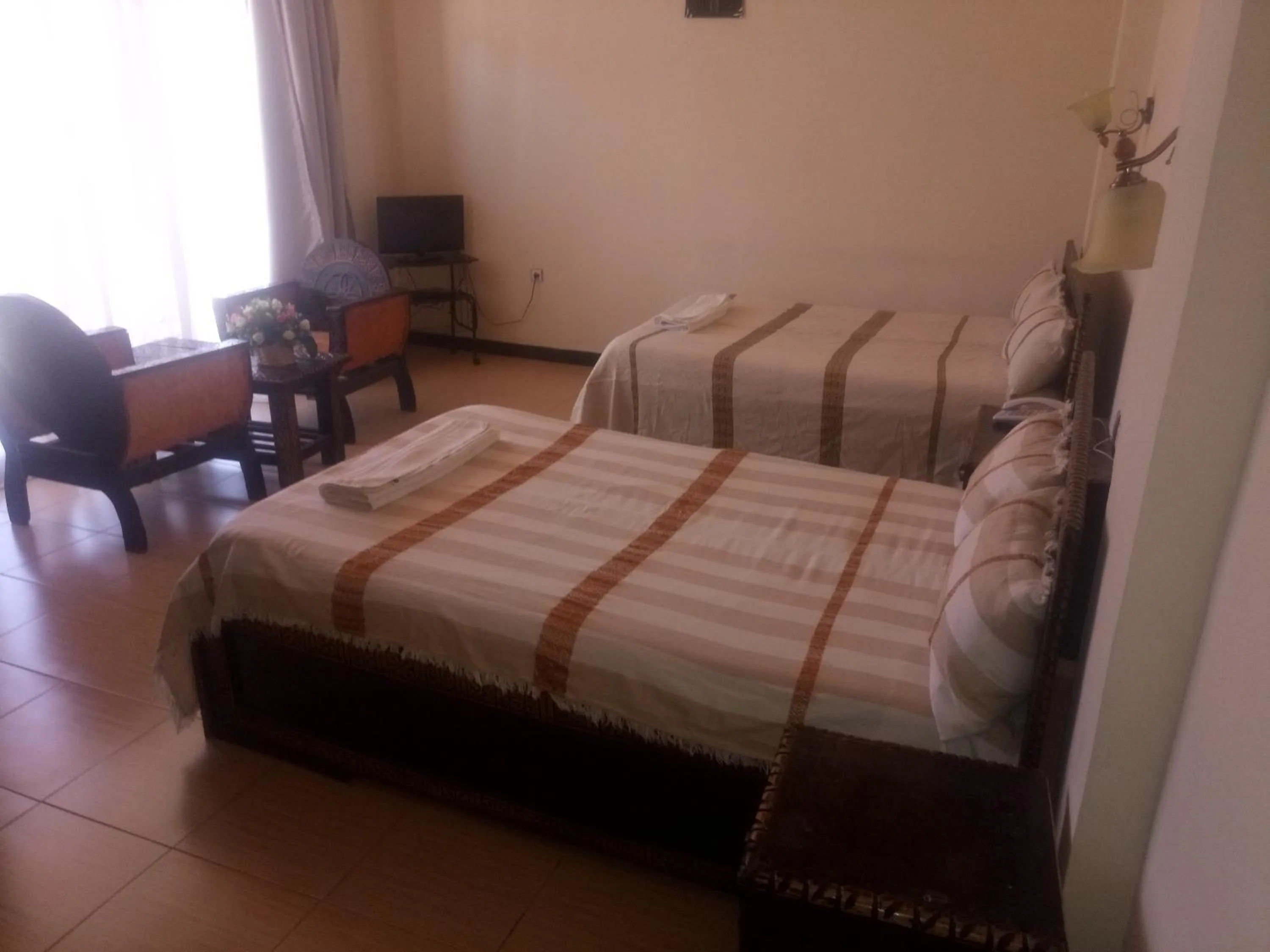 Bed in Honey Land Hotel Lalibela