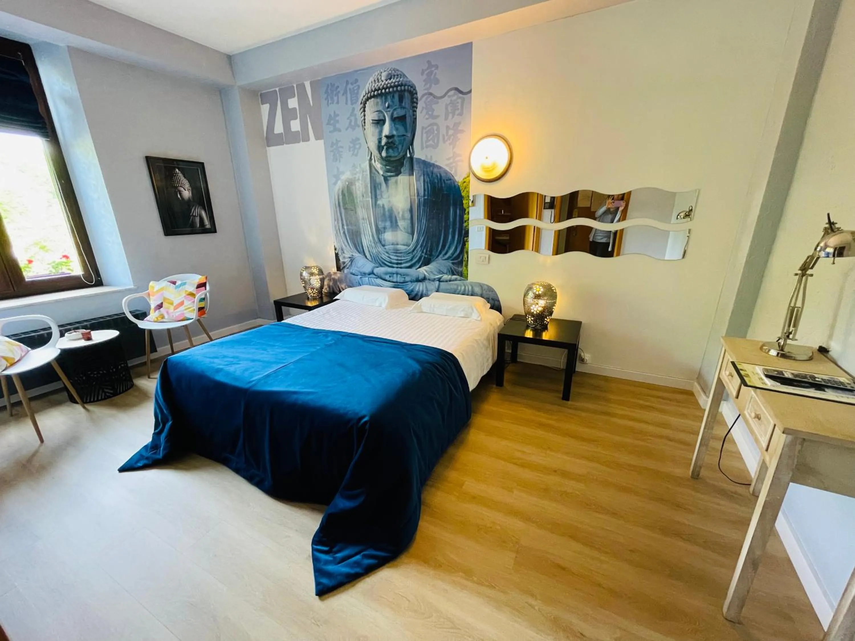 Bed in Hostellerie Sainte-Cécile