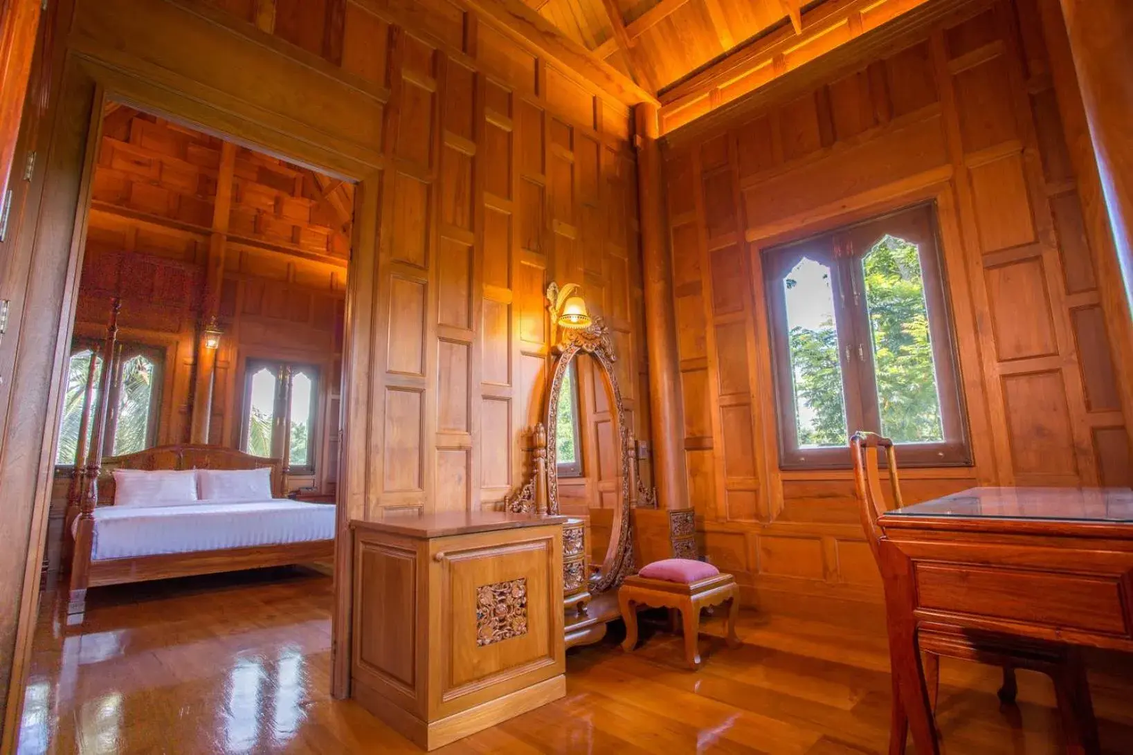 Bed in RK Riverside Resort & Spa (Reon Kruewal) Bed in RK Riverside Resort & Spa (Reon Kruewal)