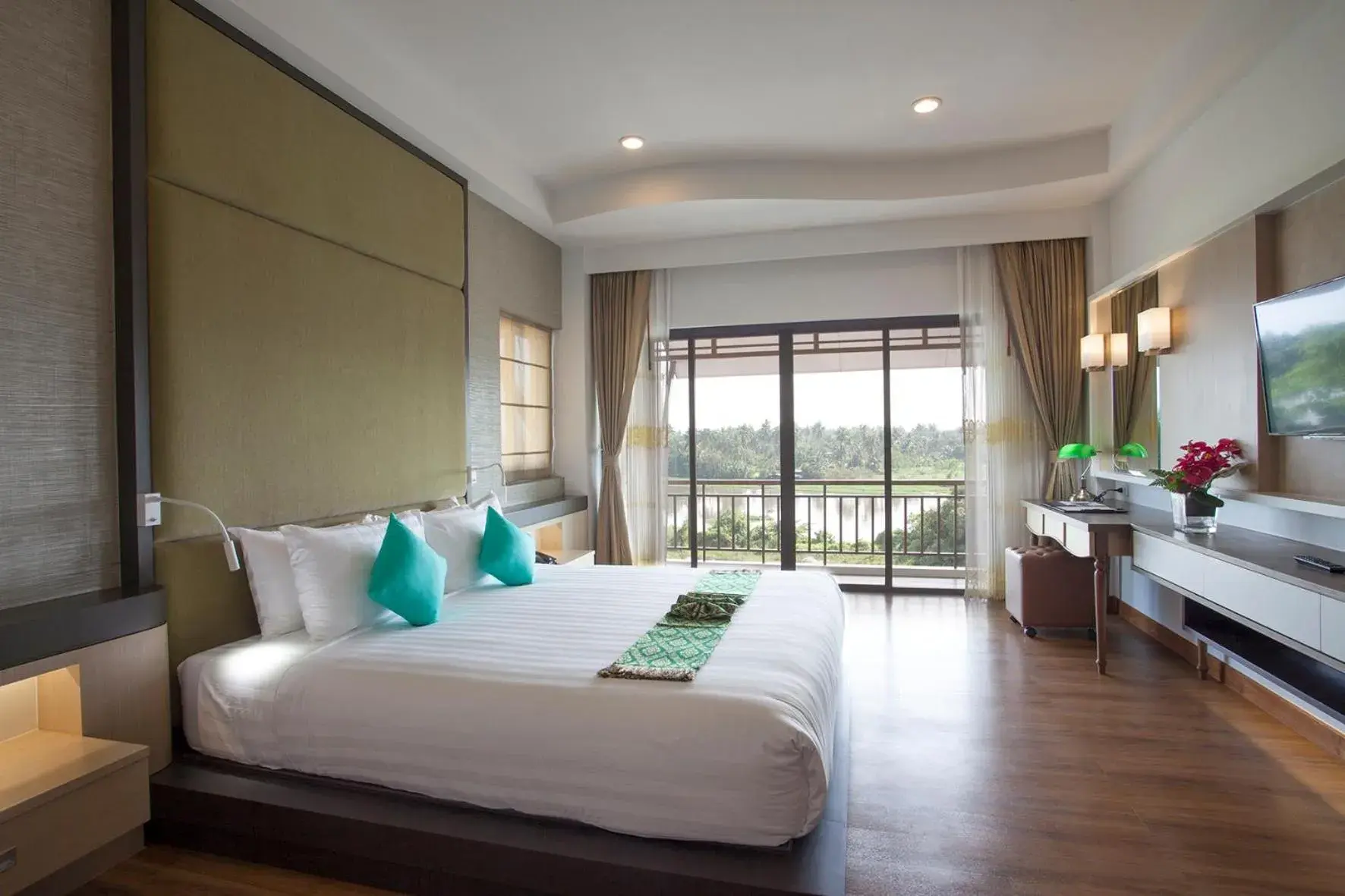 Bed in RK Riverside Resort & Spa (Reon Kruewal) Bed in RK Riverside Resort & Spa (Reon Kruewal)