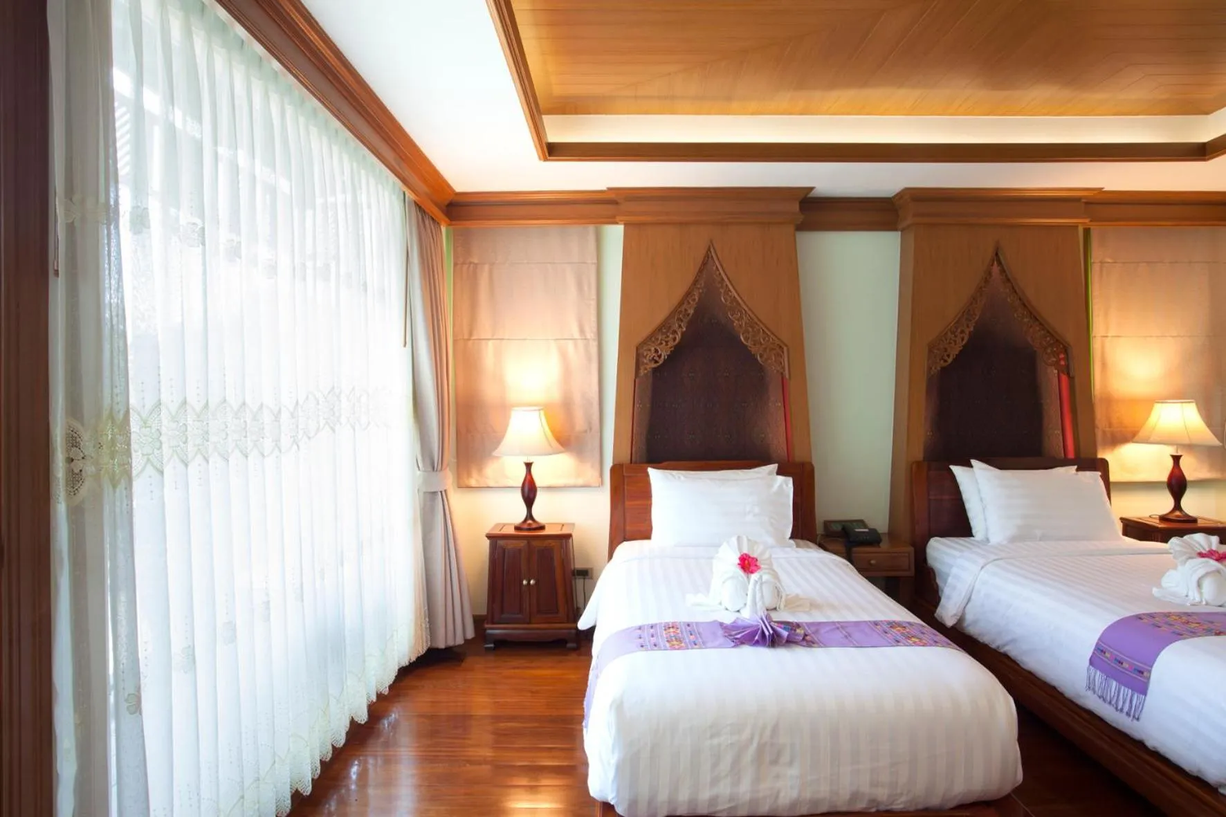 Bed in RK Riverside Resort & Spa (Reon Kruewal)
