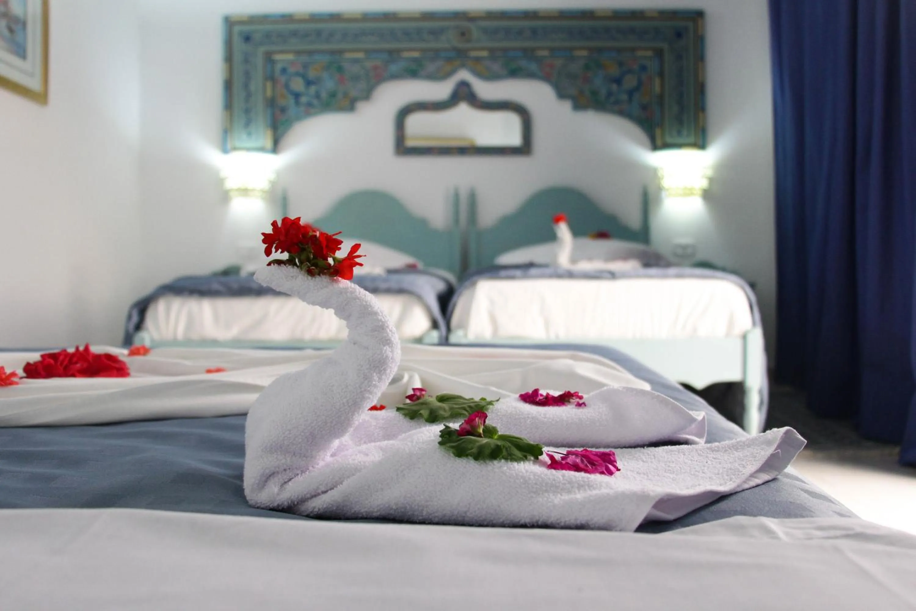 Bedroom, Bed in Hotel Khella