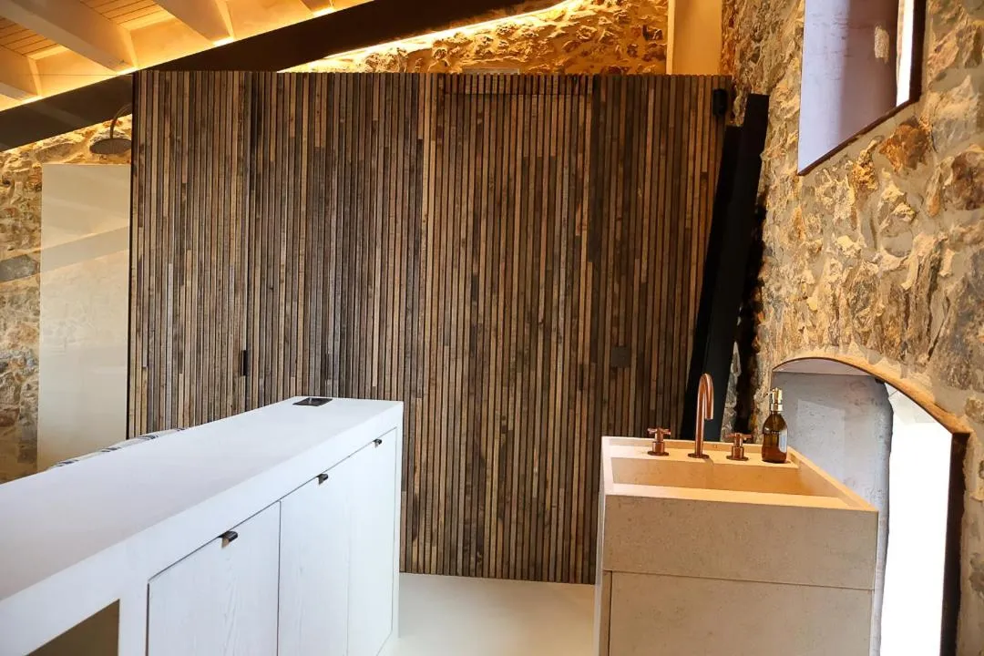 Bathroom in Mas Ferran Adults Only