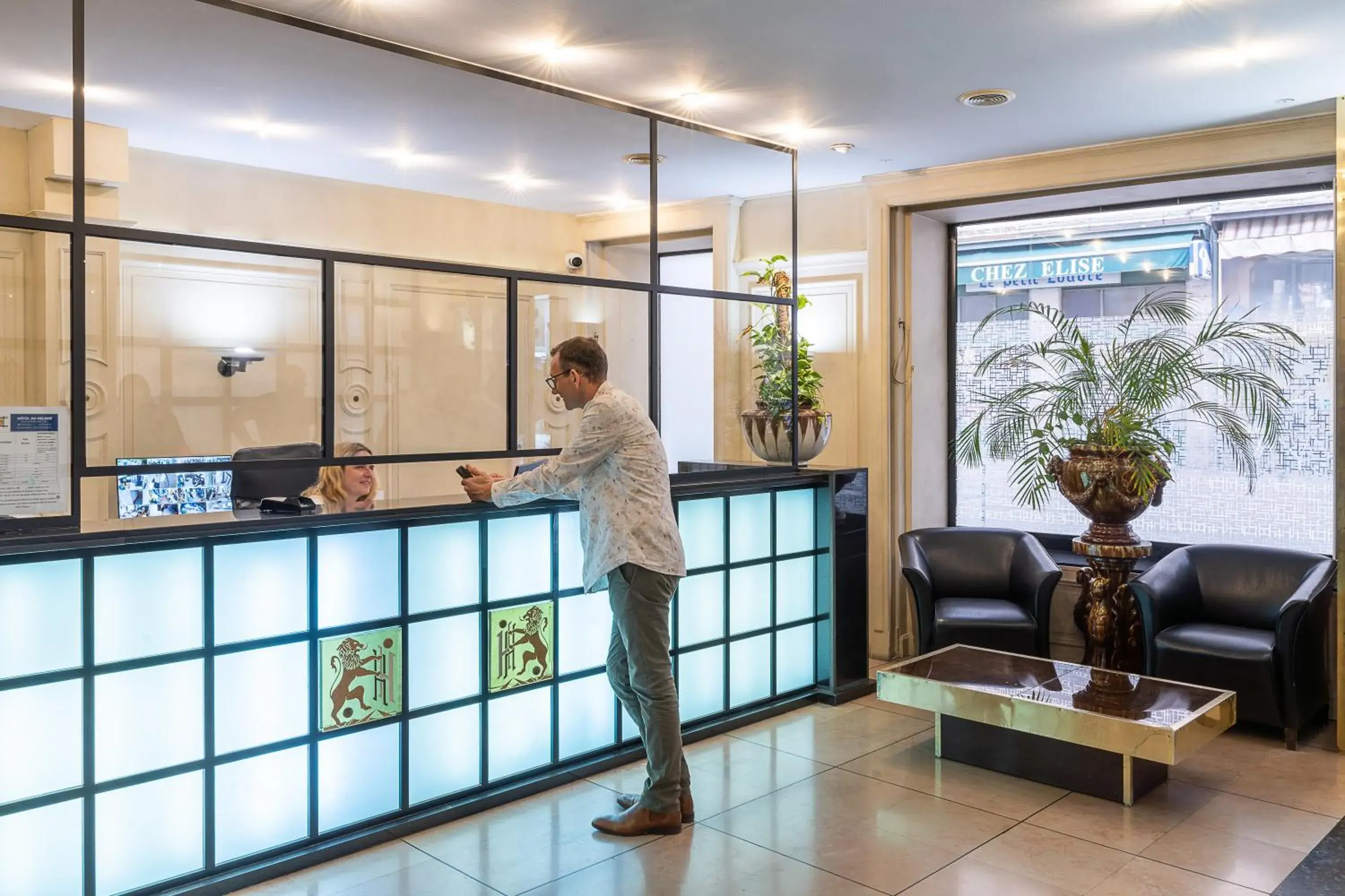 Lobby or reception in Hôtel du Helder Lobby or reception in Hôtel du Helder