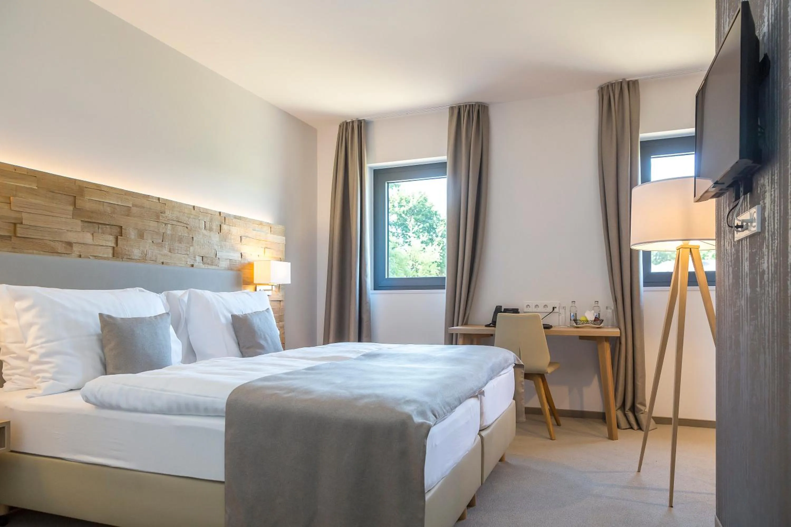 Bed in Hostellerie Stafelter