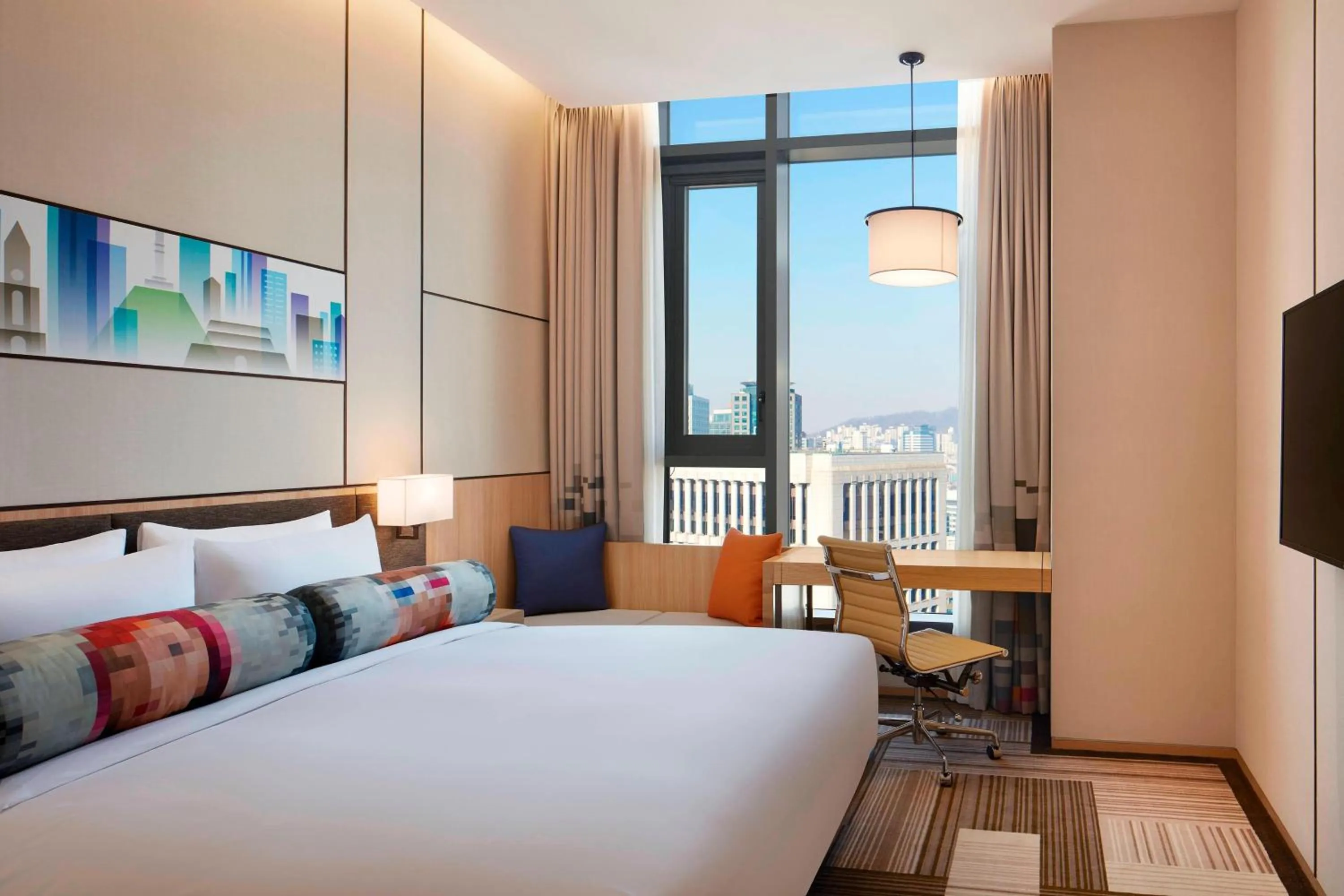 Photo of the whole room, Bed in Aloft Seoul Myeongdong
