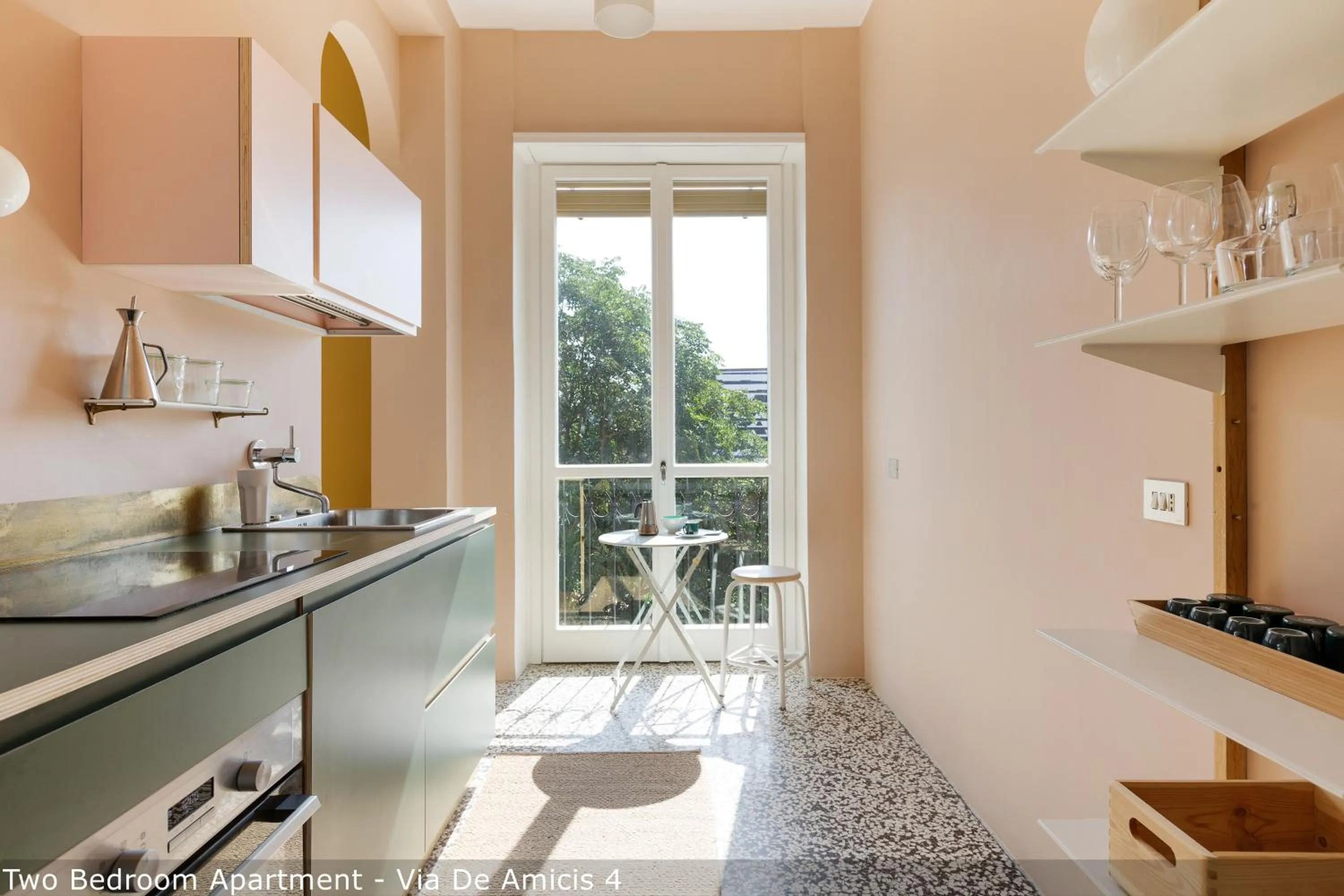 Kitchen or kitchenette in Brera Apartments in Porta Ticinese