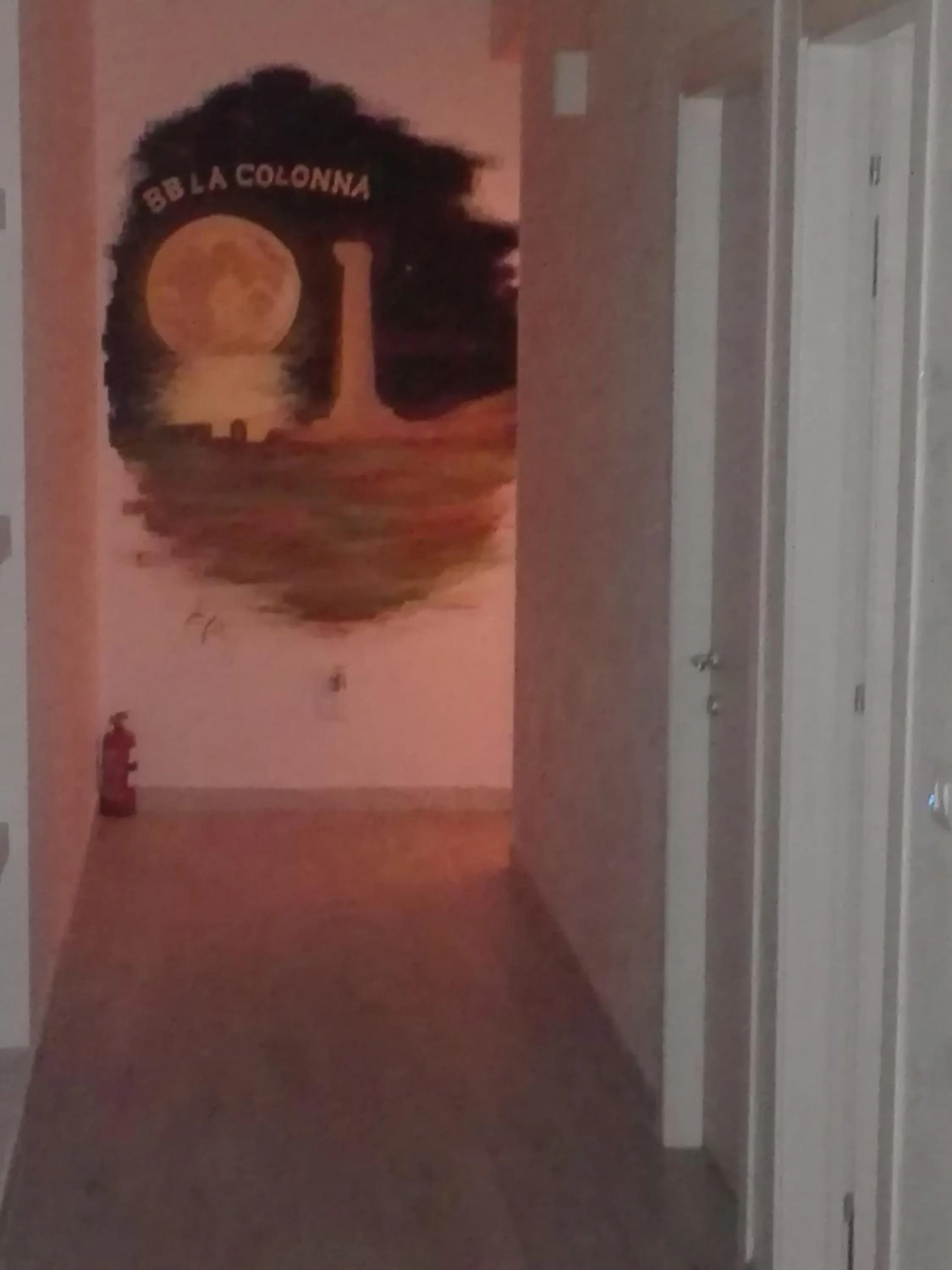 Decorative detail in B&B La Colonna