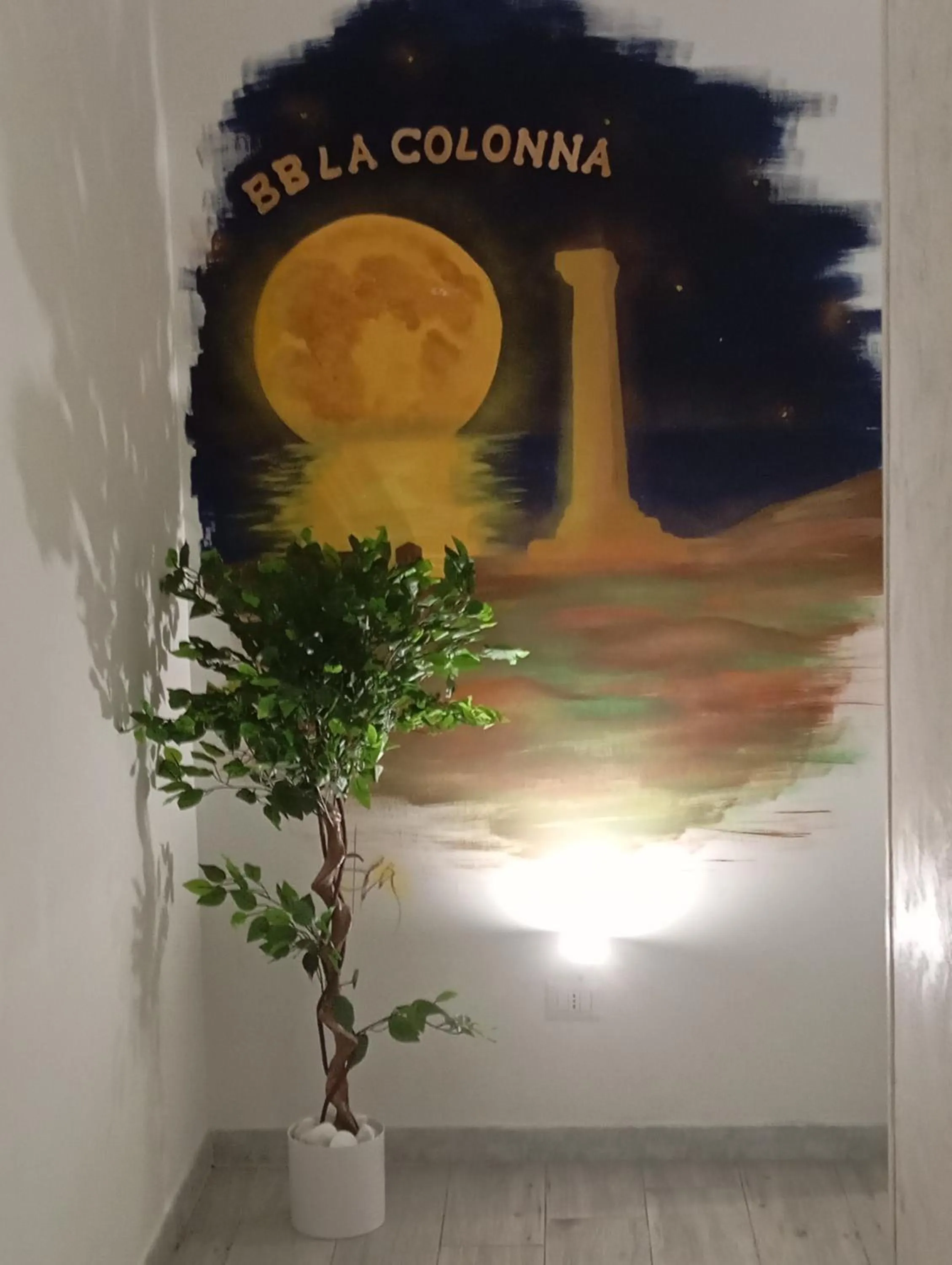 Landmark view in B&B La Colonna