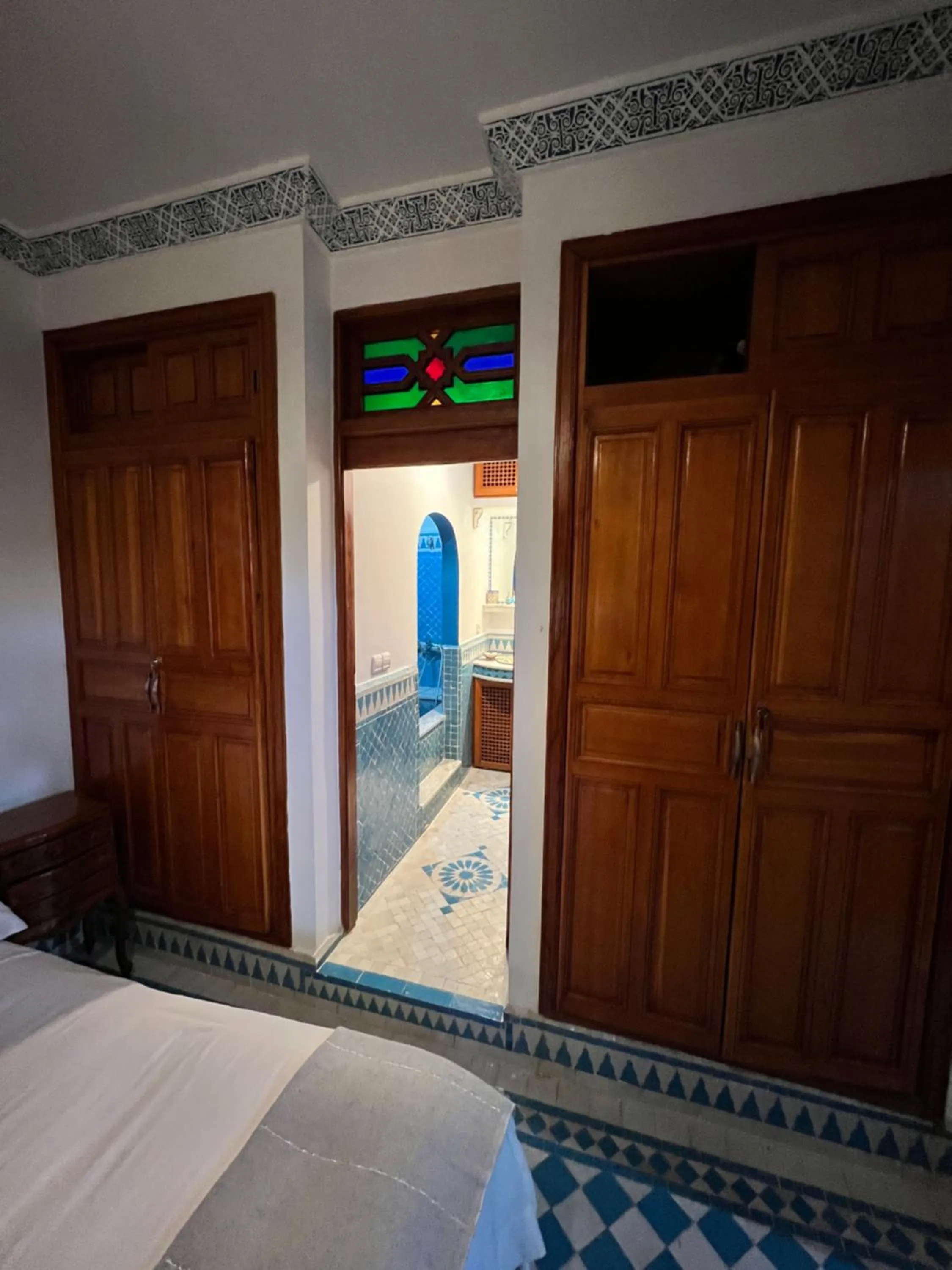 Bed in Fès Riad Scalia Traditional Guesthouse Morocco