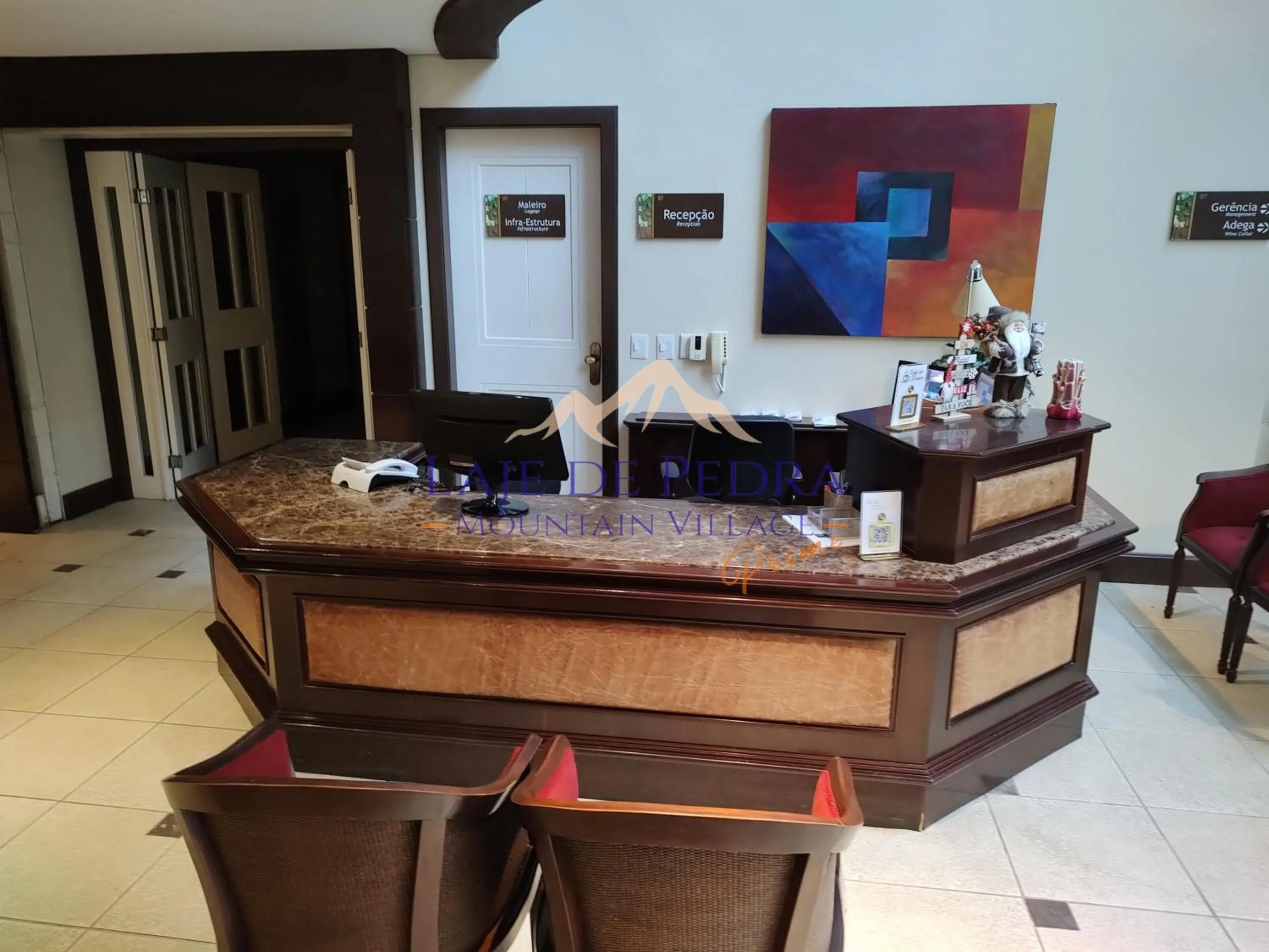 Lobby or reception in Laje de Pedra Mountain VillagePrime