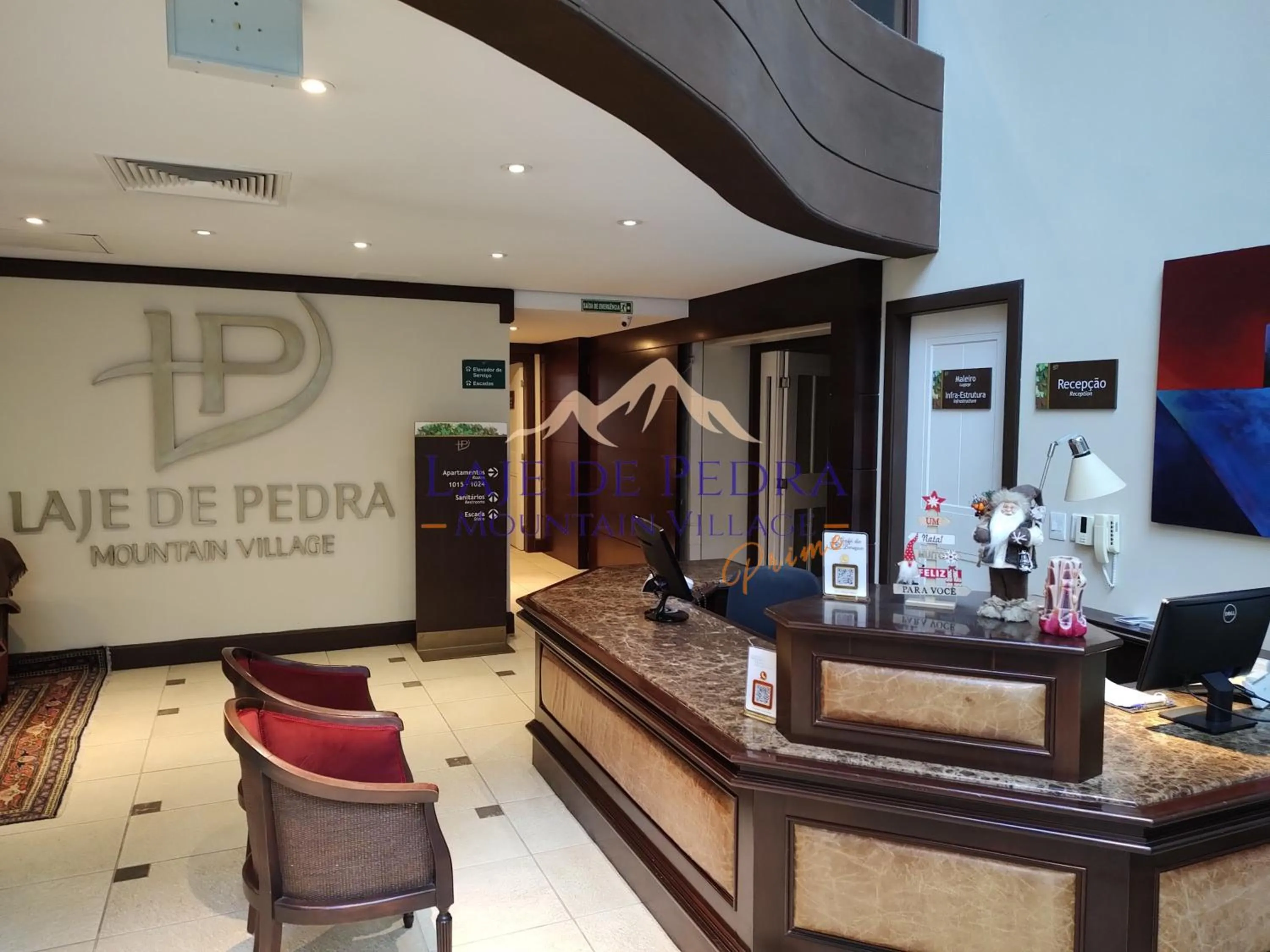 Lobby or reception in Laje de Pedra Mountain VillagePrime
