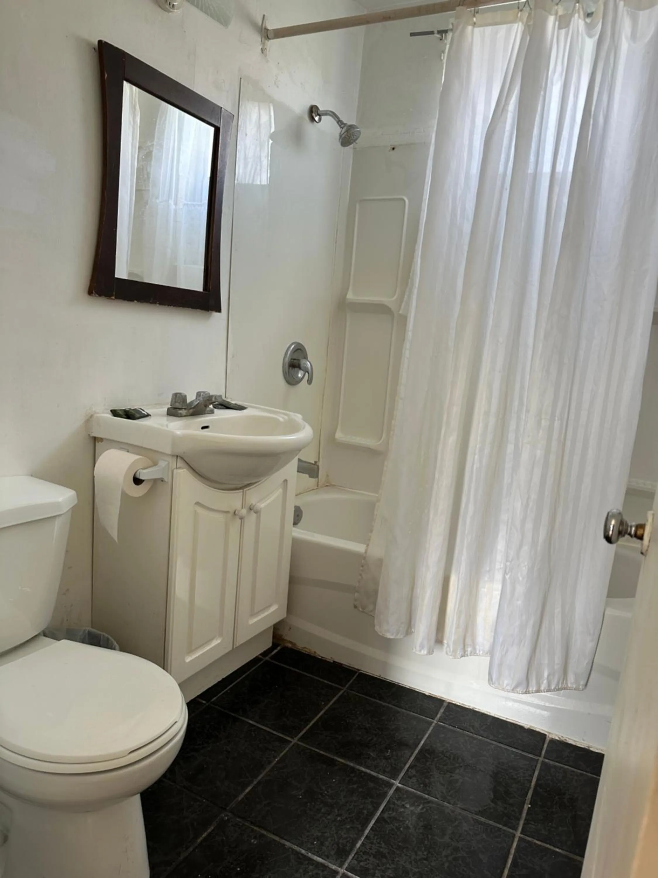 Shower in Carriage Inn Motel