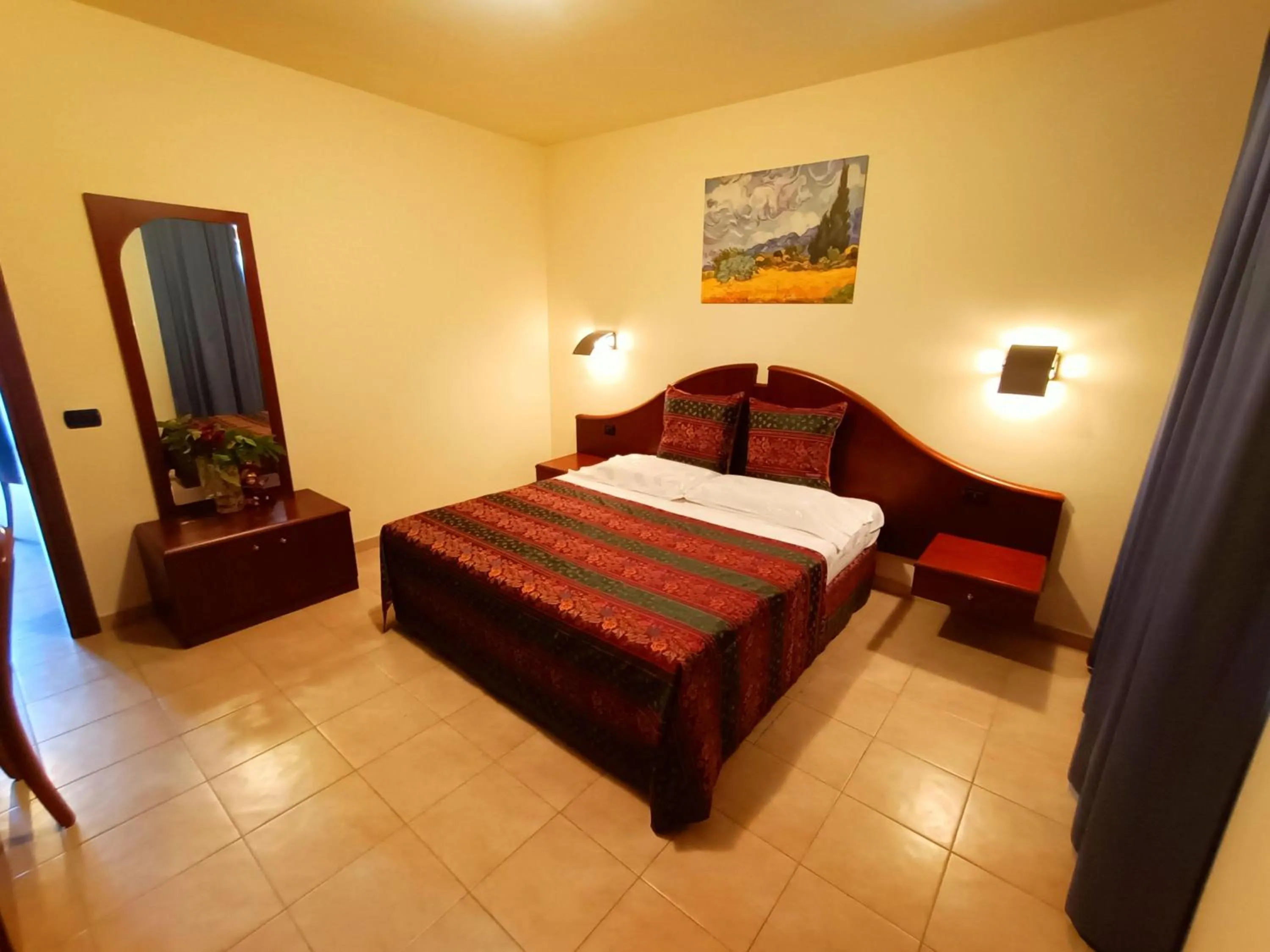 Bed in Hotel Villa Isabella