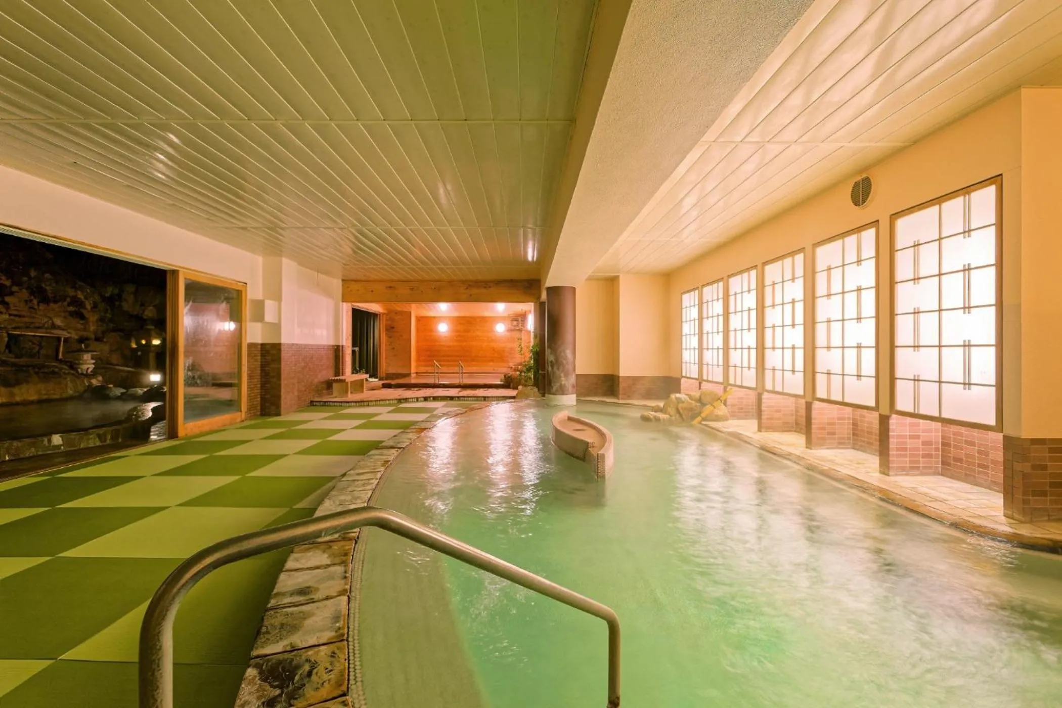 Hot Spring Bath in Ooedo Onsen Monogatari Premium Shirahama Saichoraku