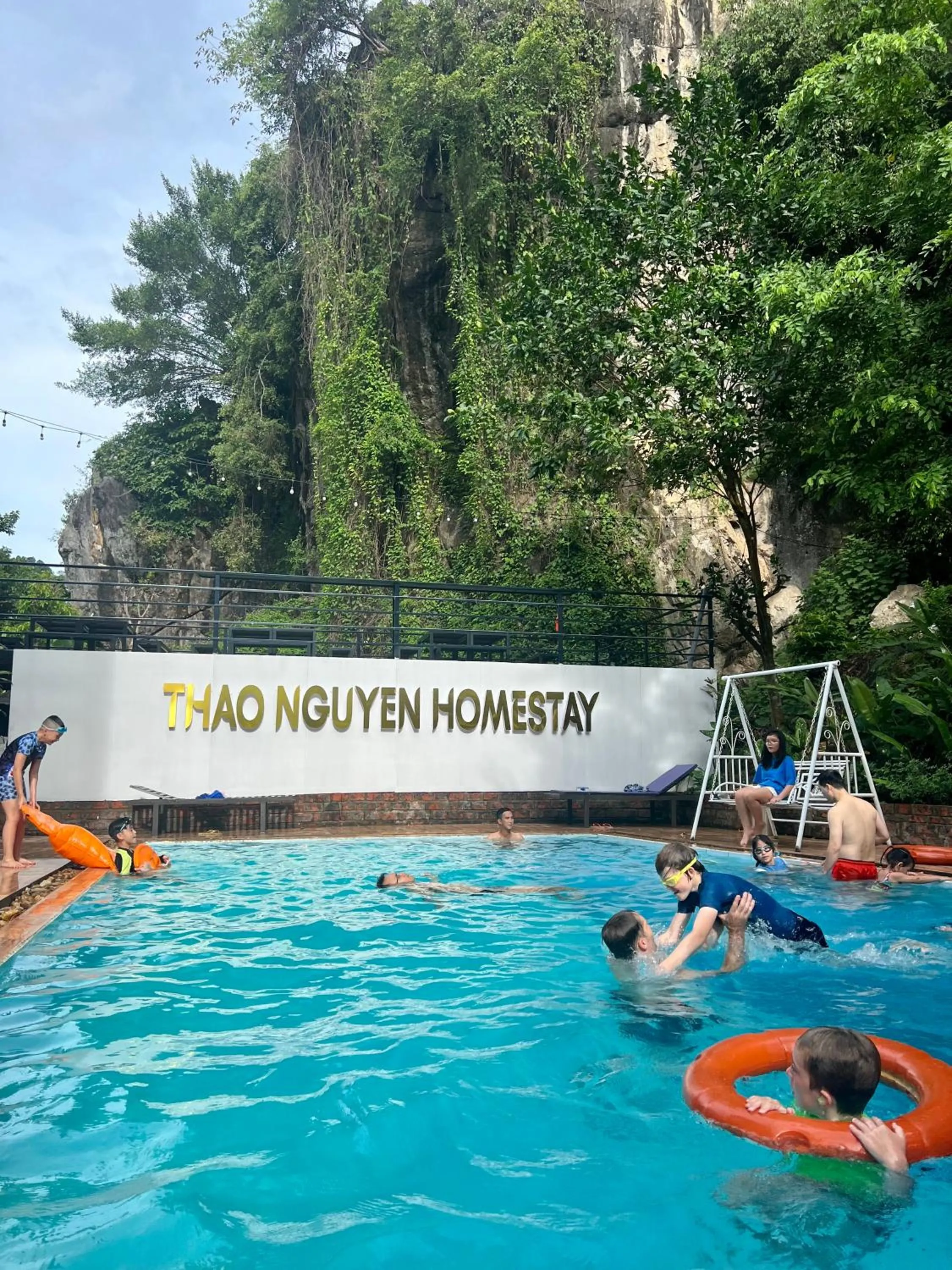 Swimming pool in Thao Nguyen Homestay