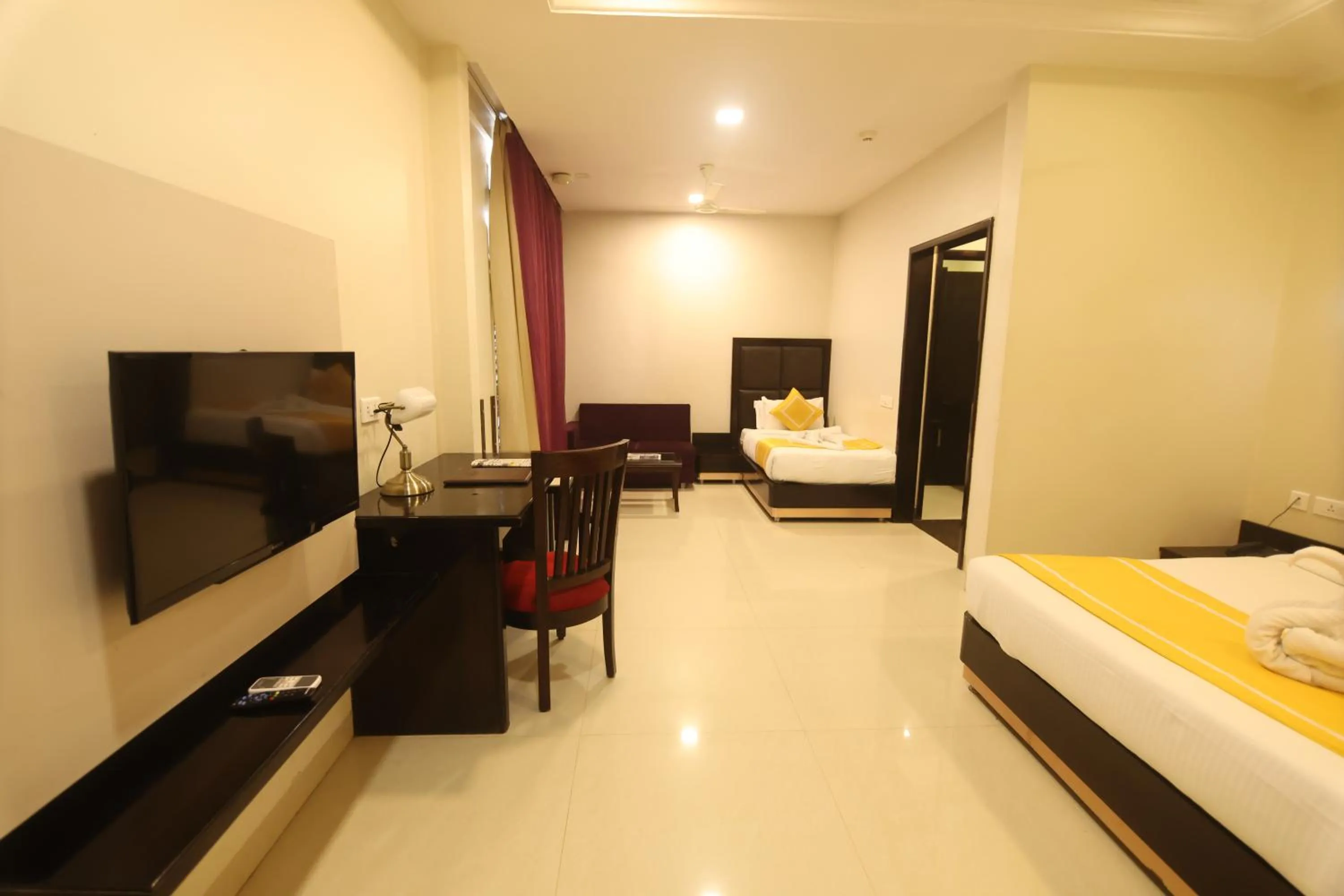 Bed in Chandra Grand