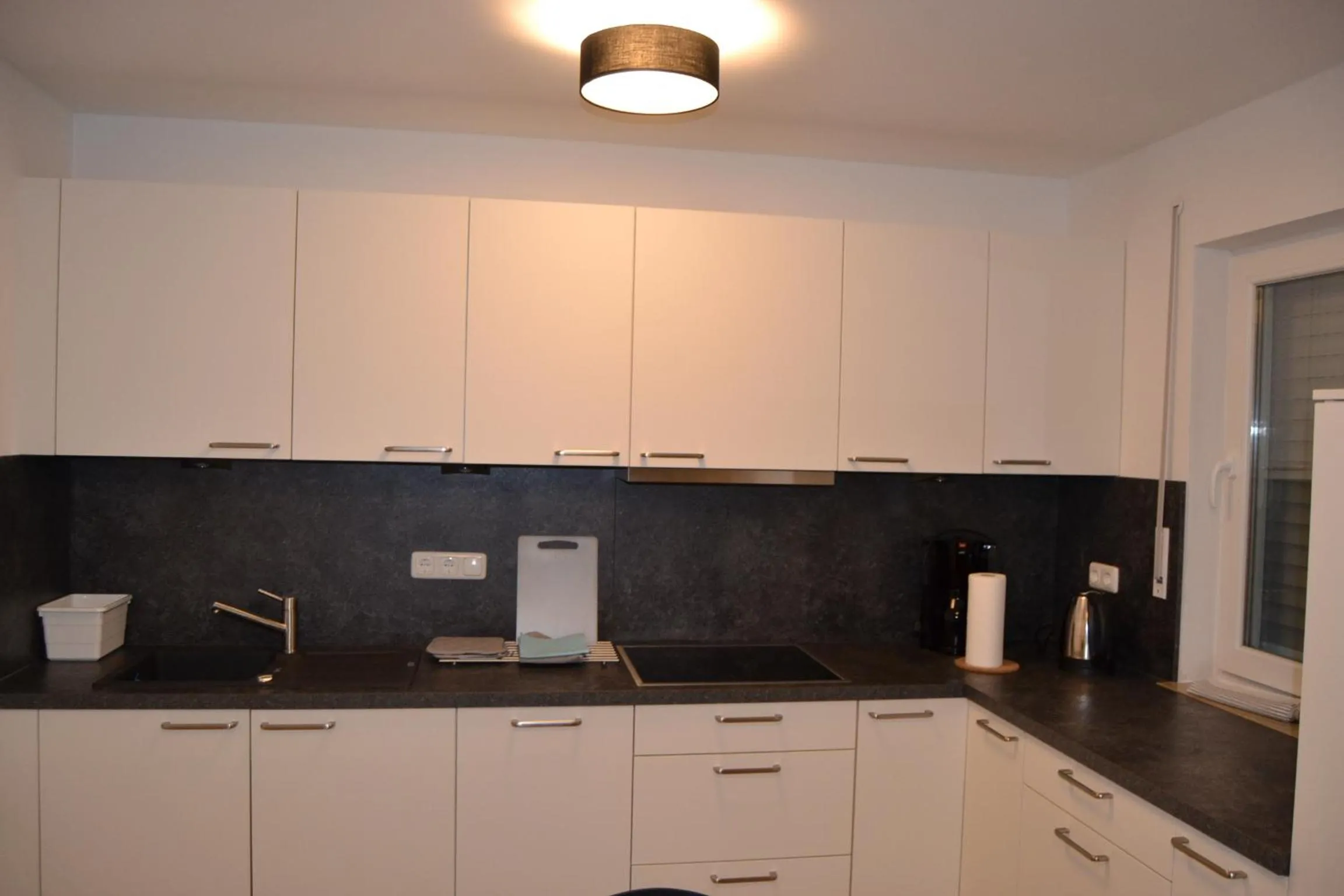 Kitchen or kitchenette in Aparthotel Sebastian