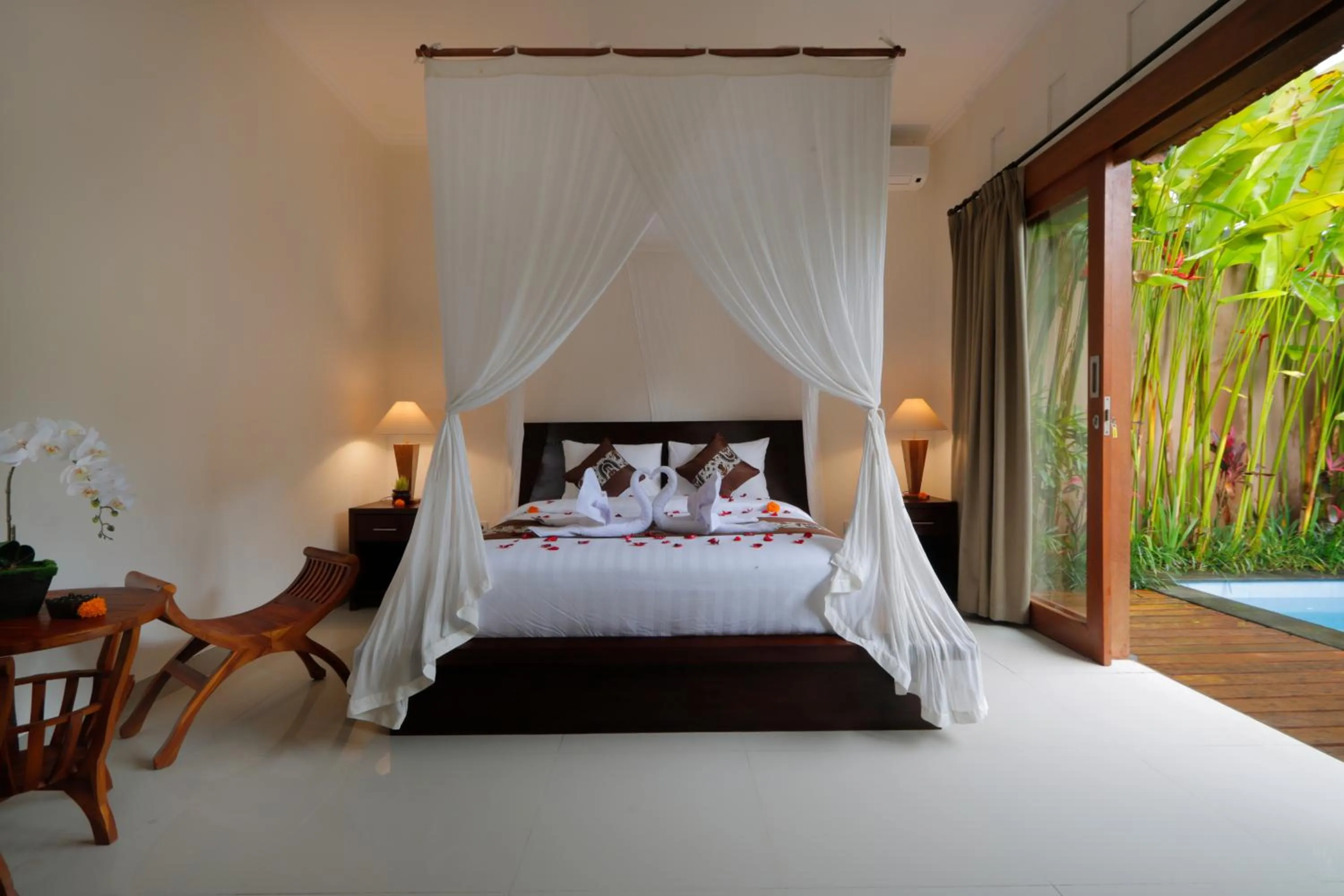 Bed in ThanTha Ubud Villa
