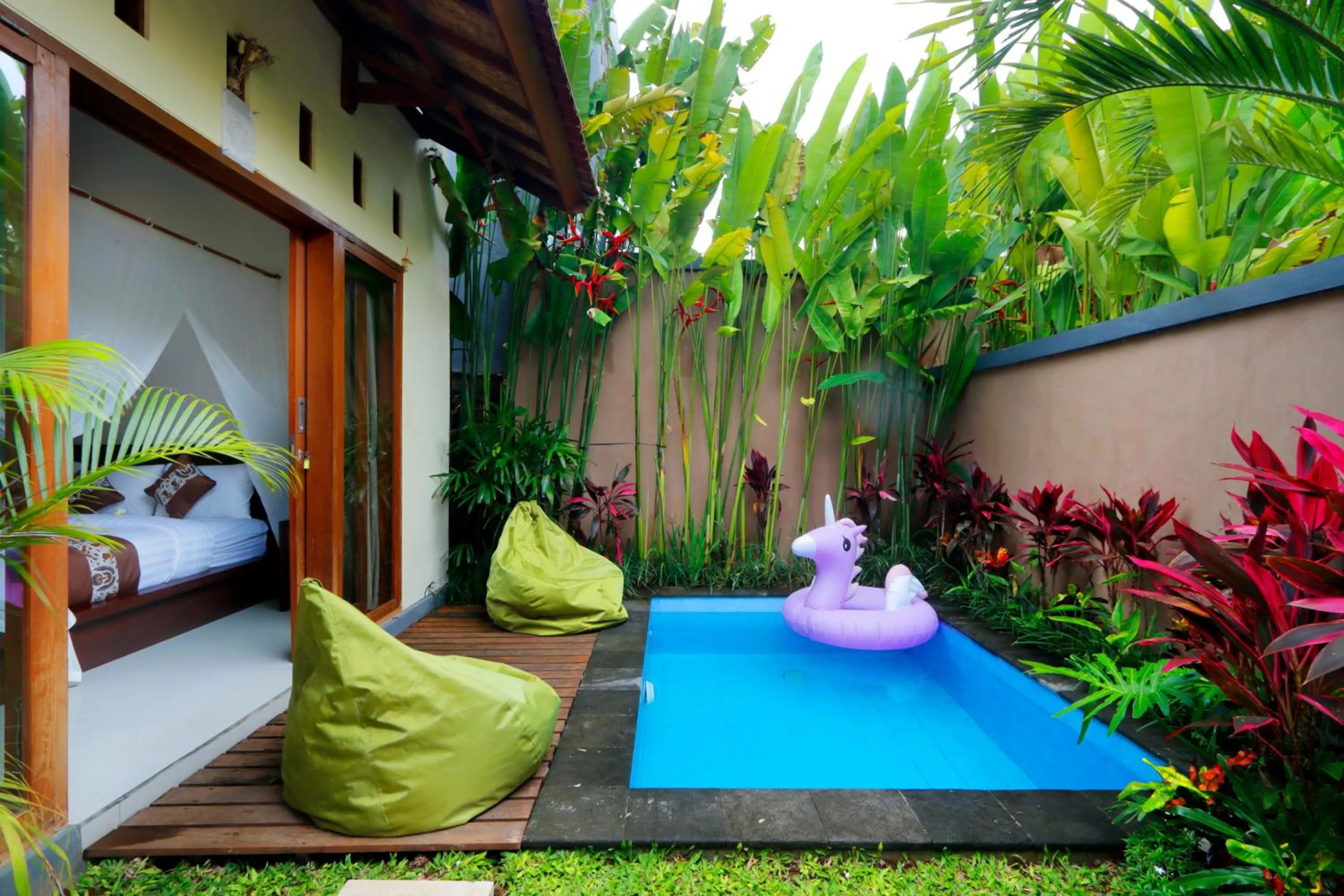 Pool view in ThanTha Ubud Villa