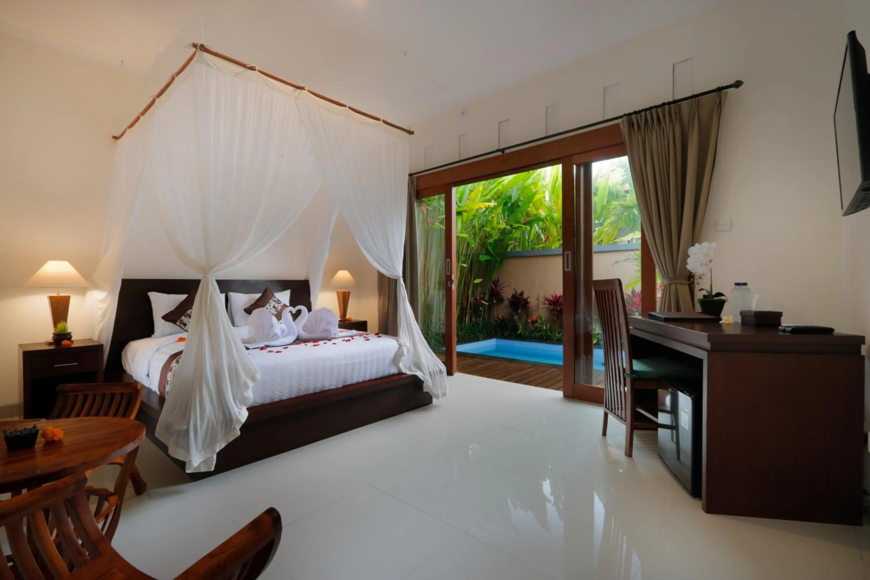 Bed in ThanTha Ubud Villa