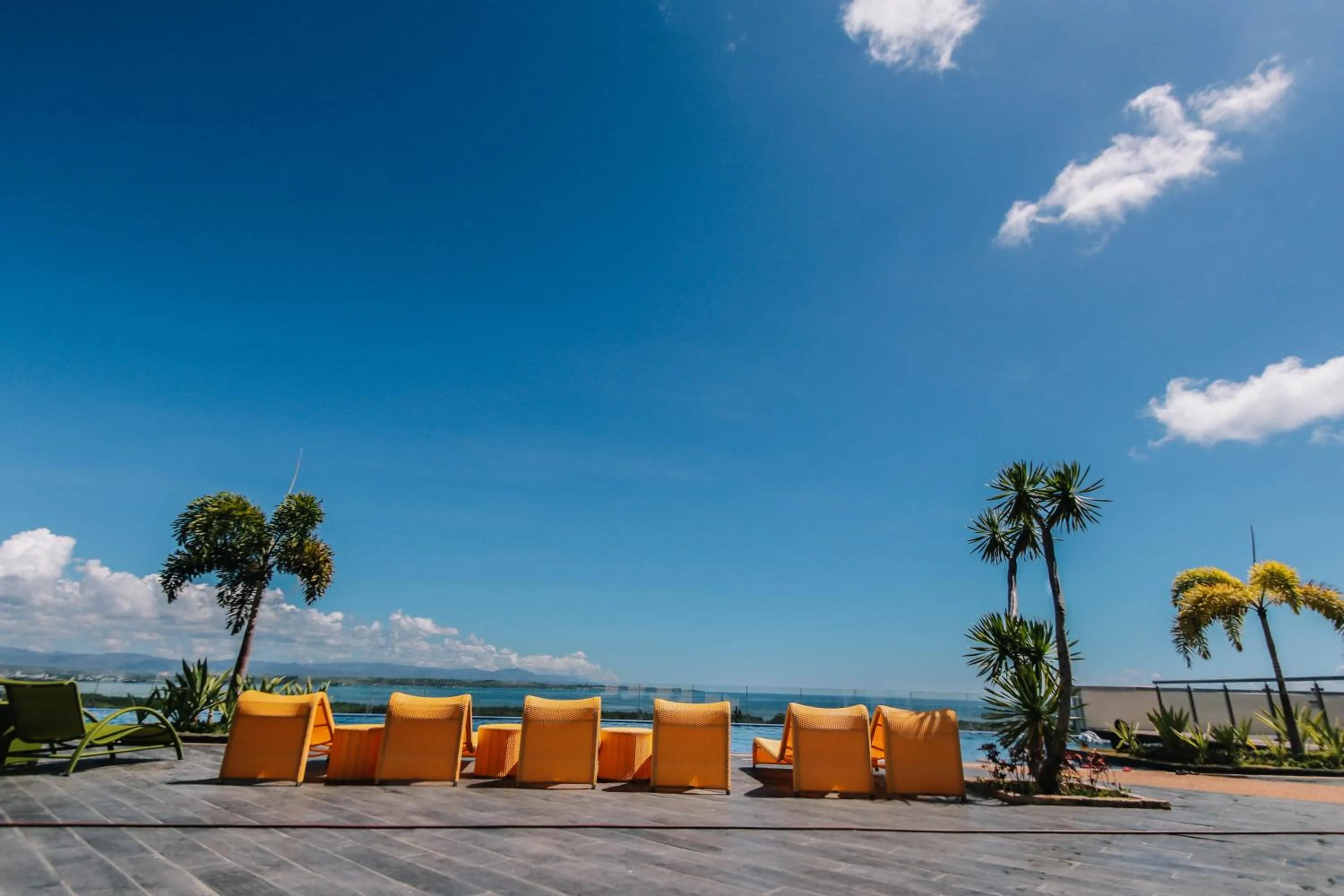 Pool view in C Suites at Mactan Newtown