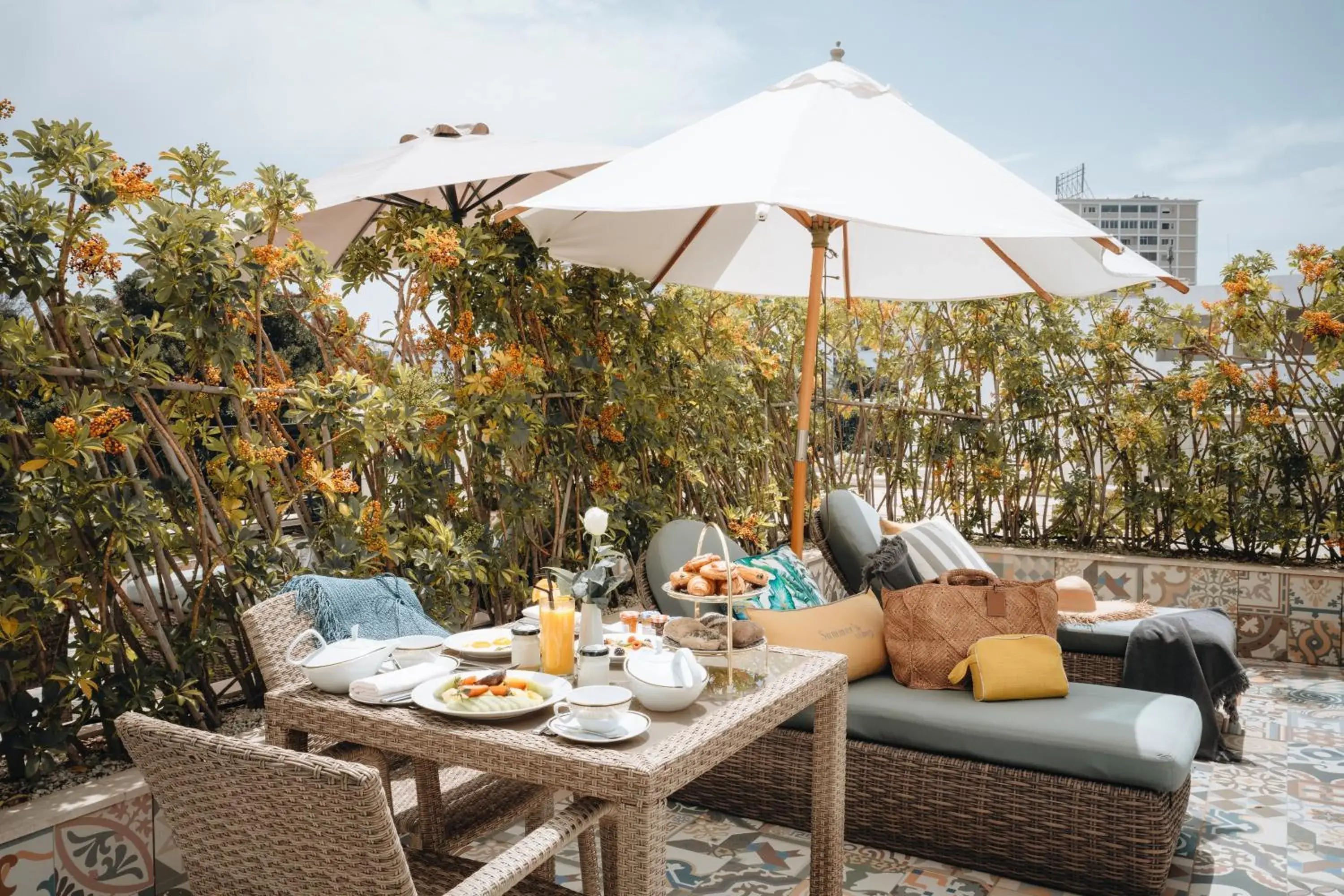 Patio in Le Casablanca Hotel