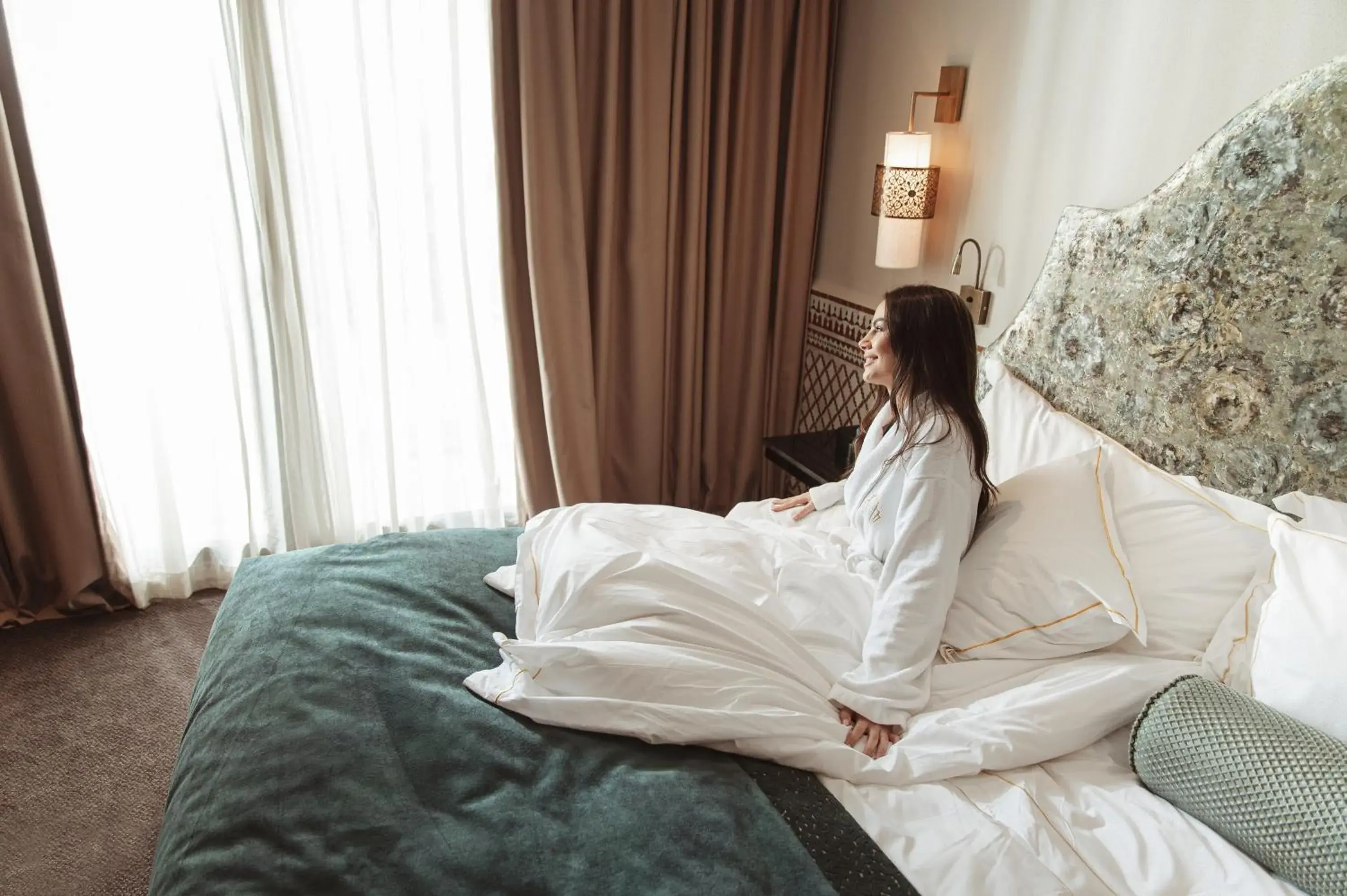 People, Bed in Le Casablanca Hotel