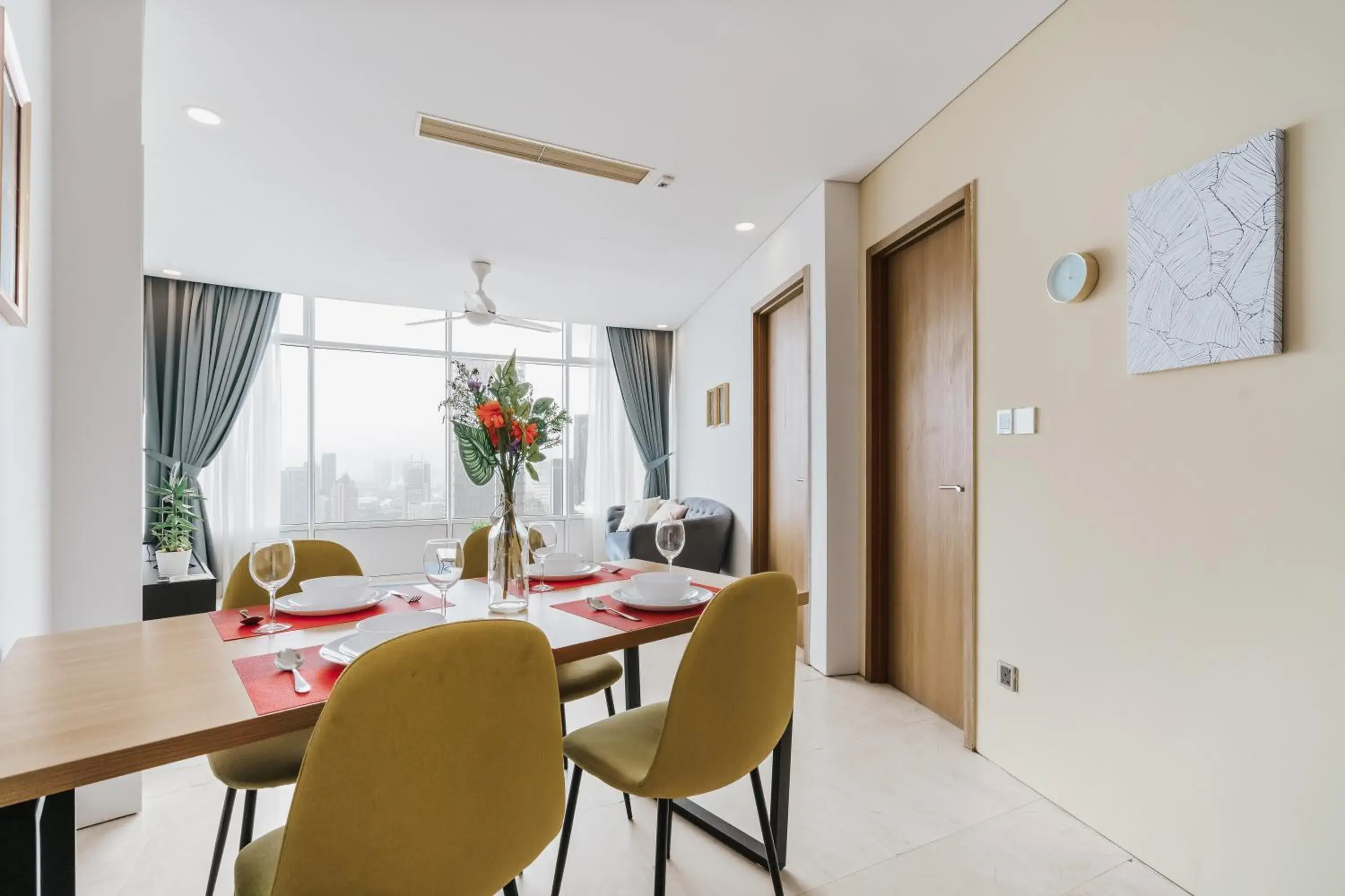 Living room in Vortex KLCC Apartments Living room in Vortex KLCC Apartments