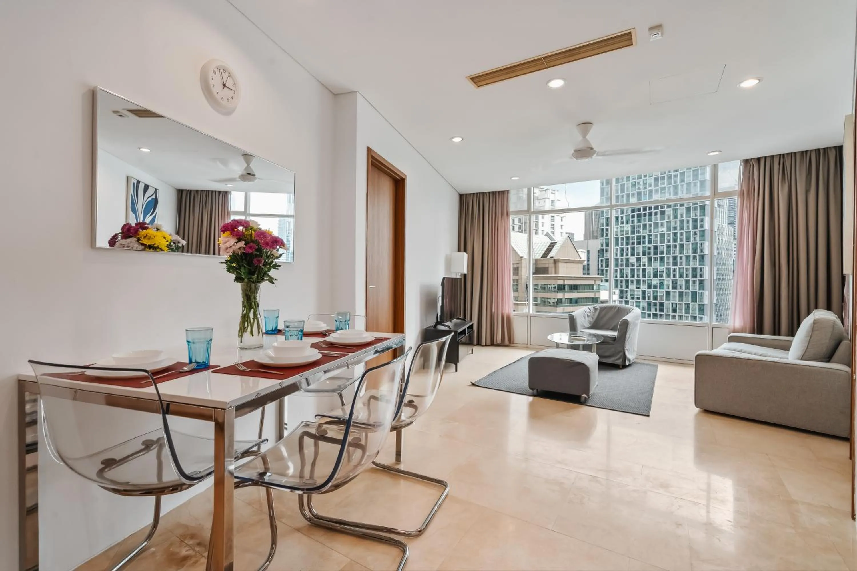 Living room in Vortex KLCC Apartments