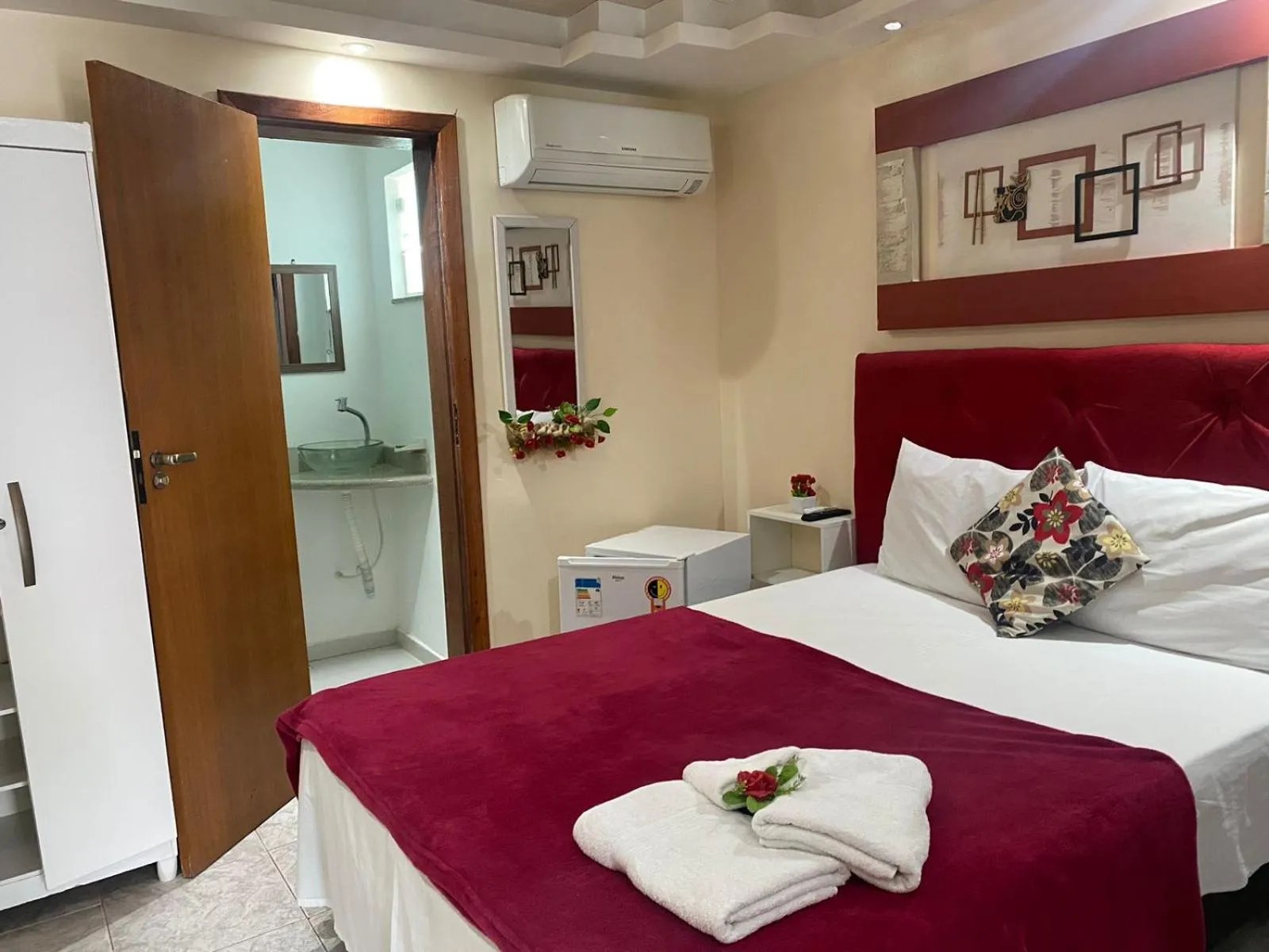 Bed in Pousada Caminho do Pontal