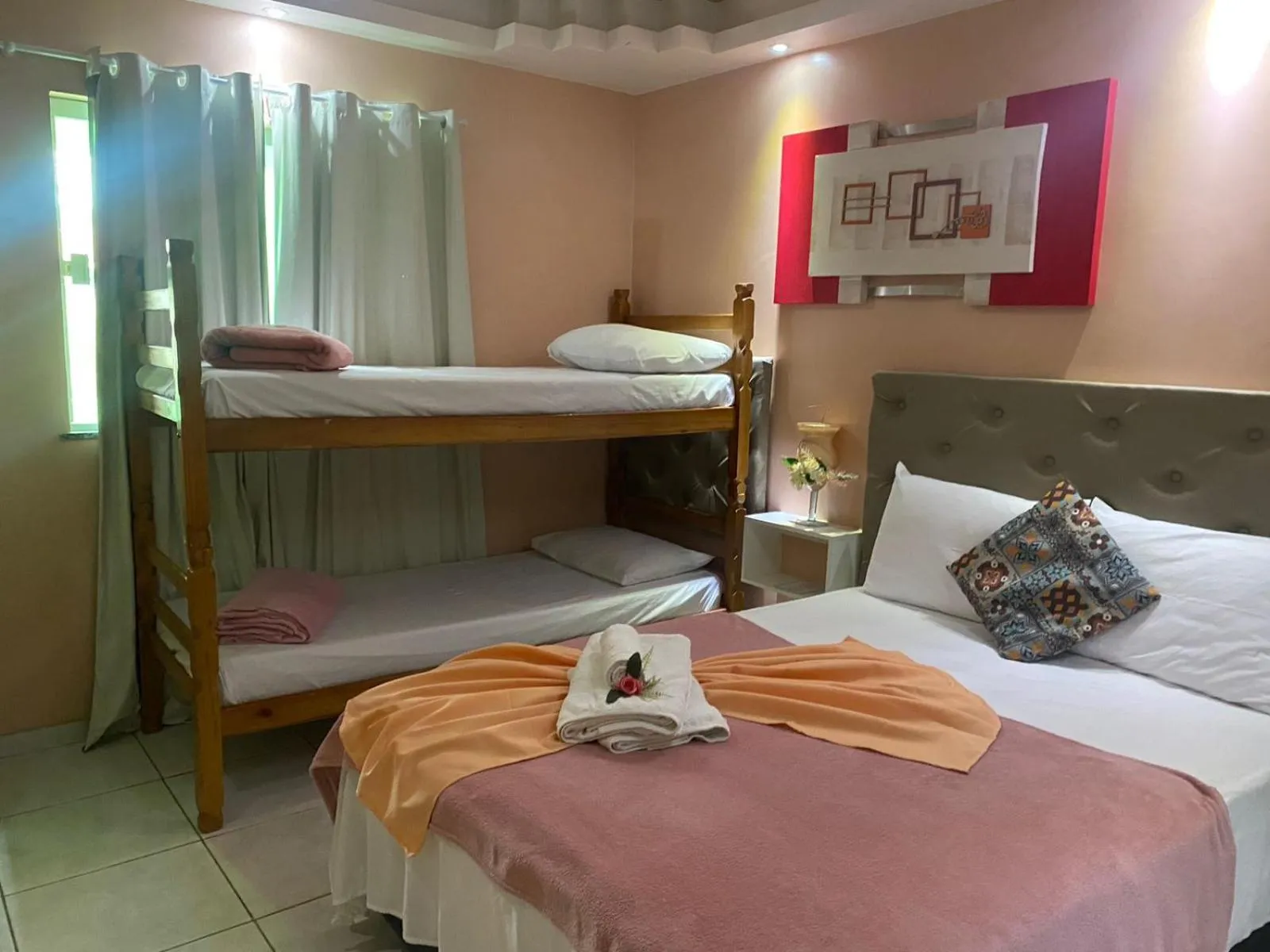 Bed in Pousada Caminho do Pontal