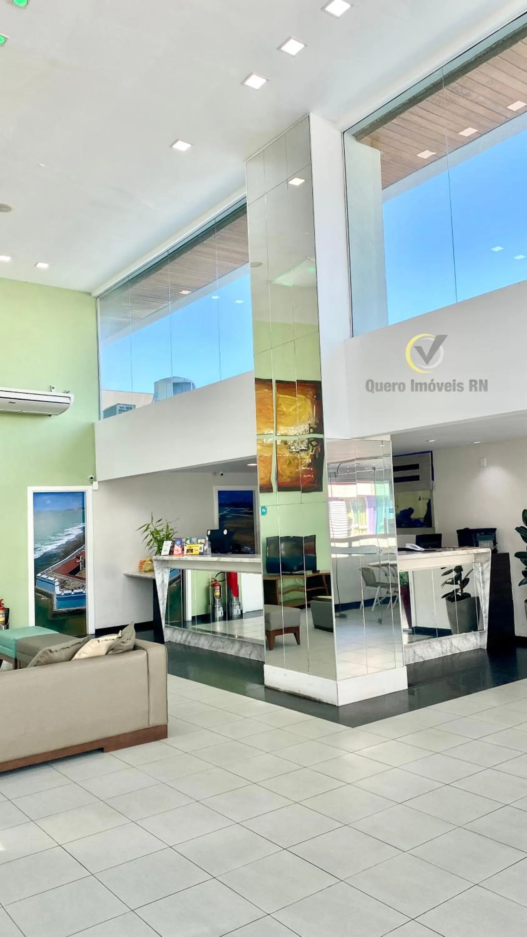 Lobby or reception in Ponta Negra Beach beira-mar