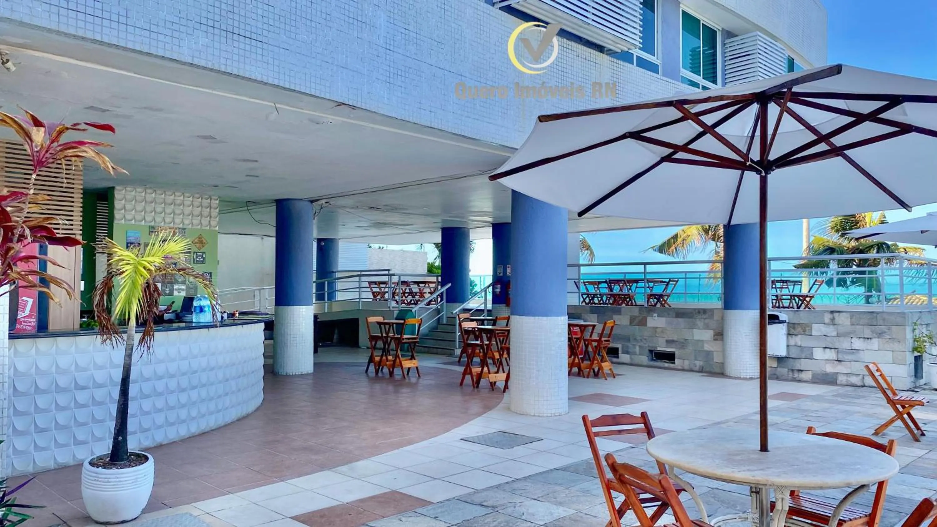 Lounge or bar in Ponta Negra Beach beira-mar