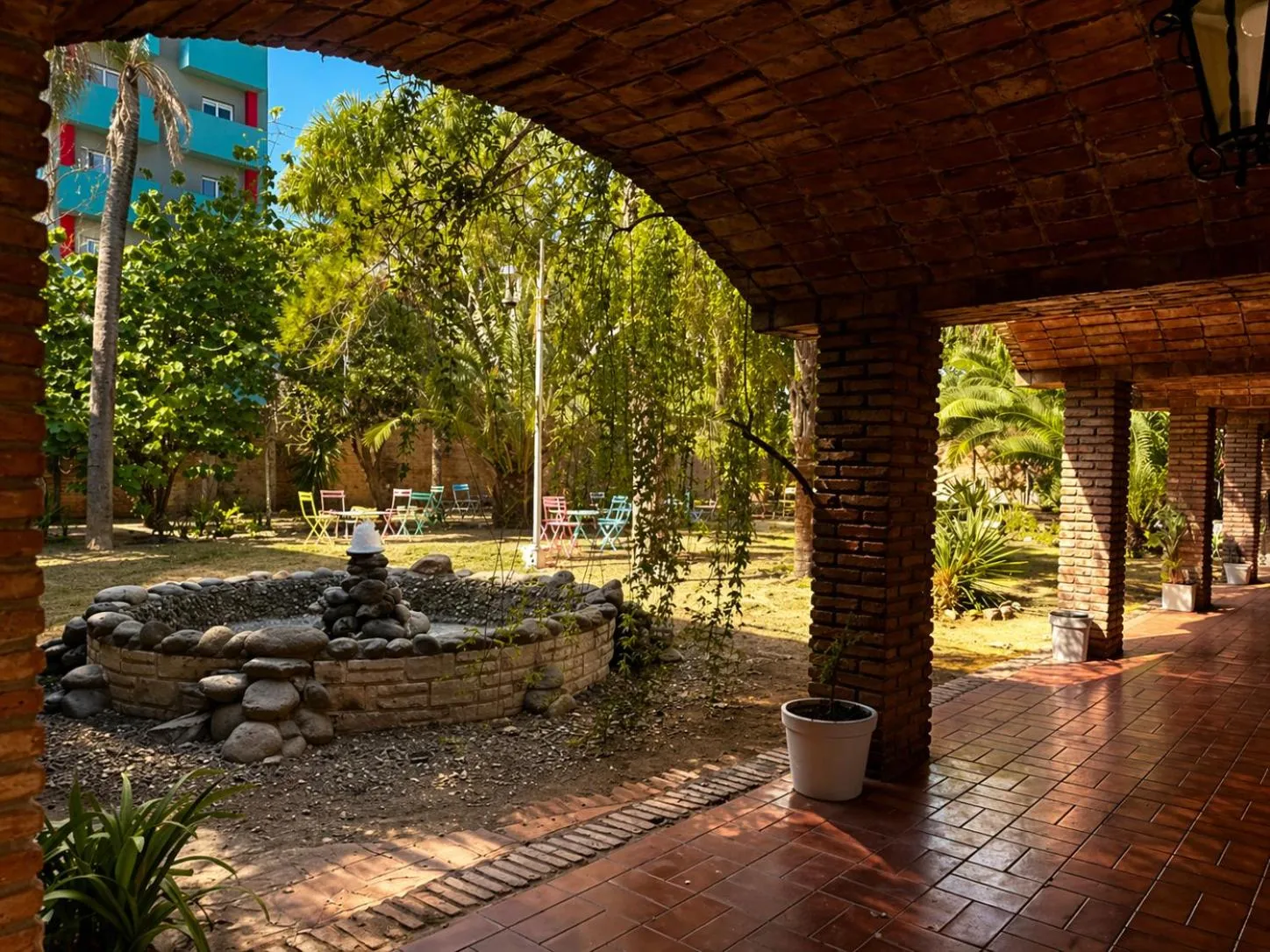 Patio in Grand Hotel by MH