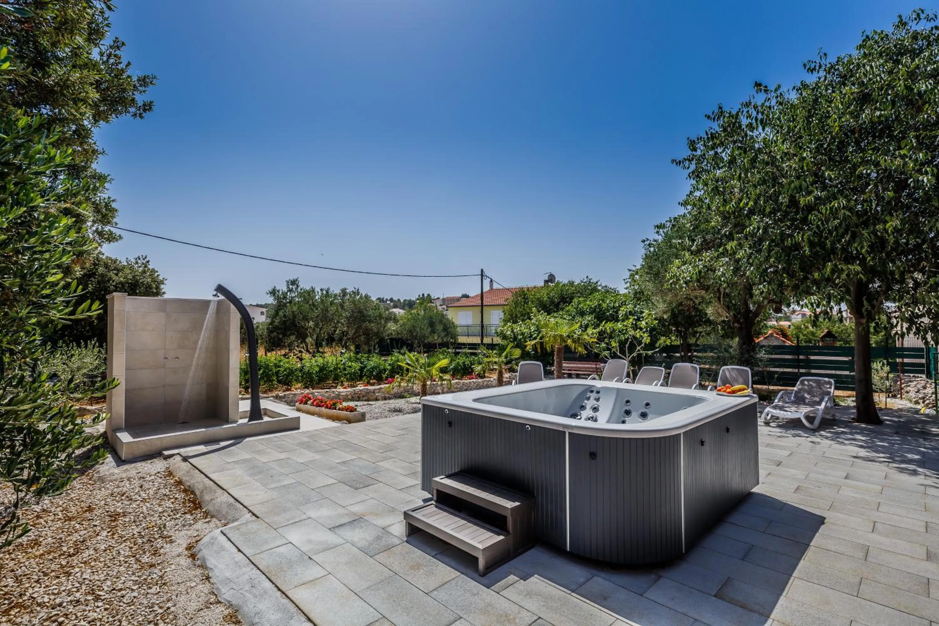 Hot Tub in Villa Rustica Dalmatia