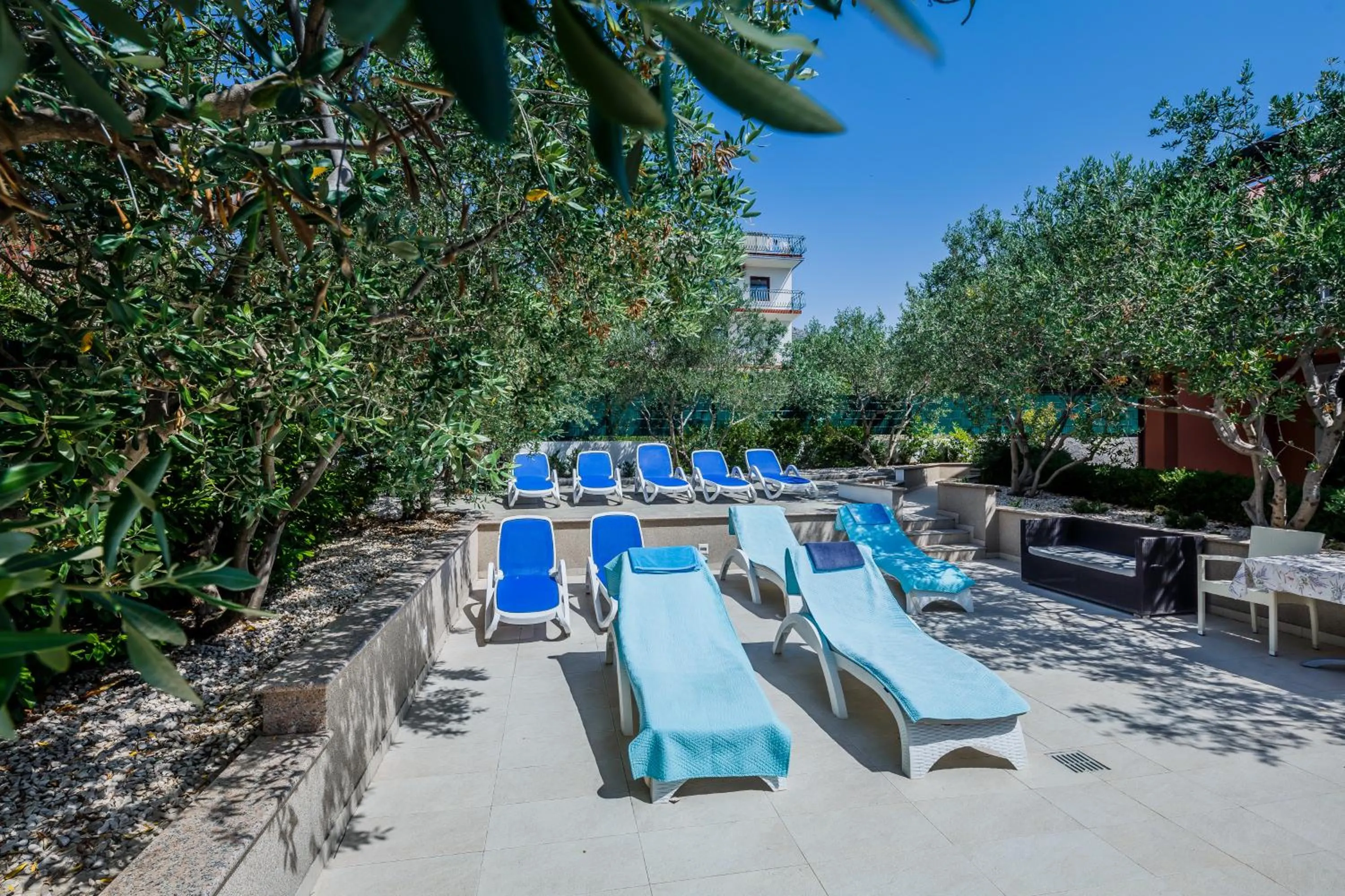 Pool view in Villa Rustica Dalmatia