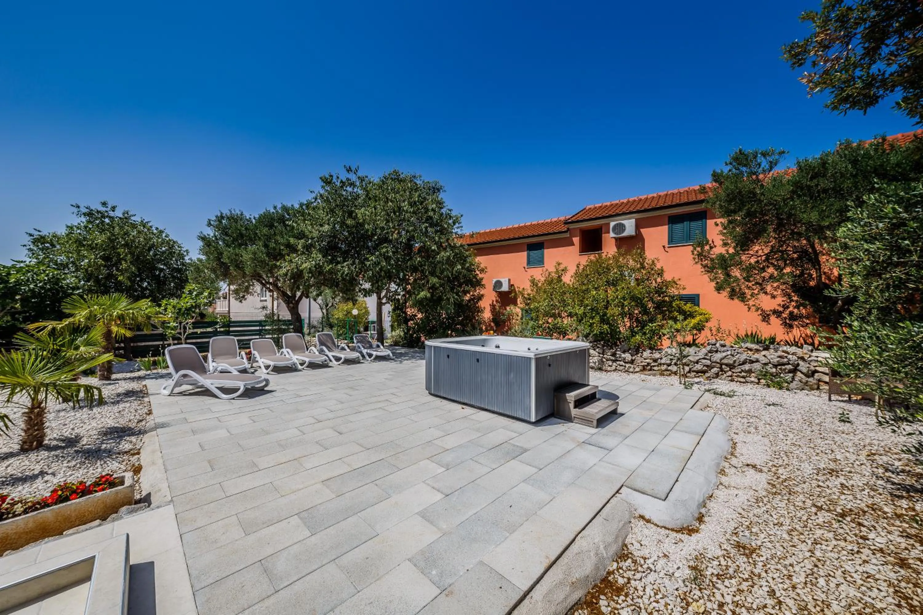 Garden view in Villa Rustica Dalmatia