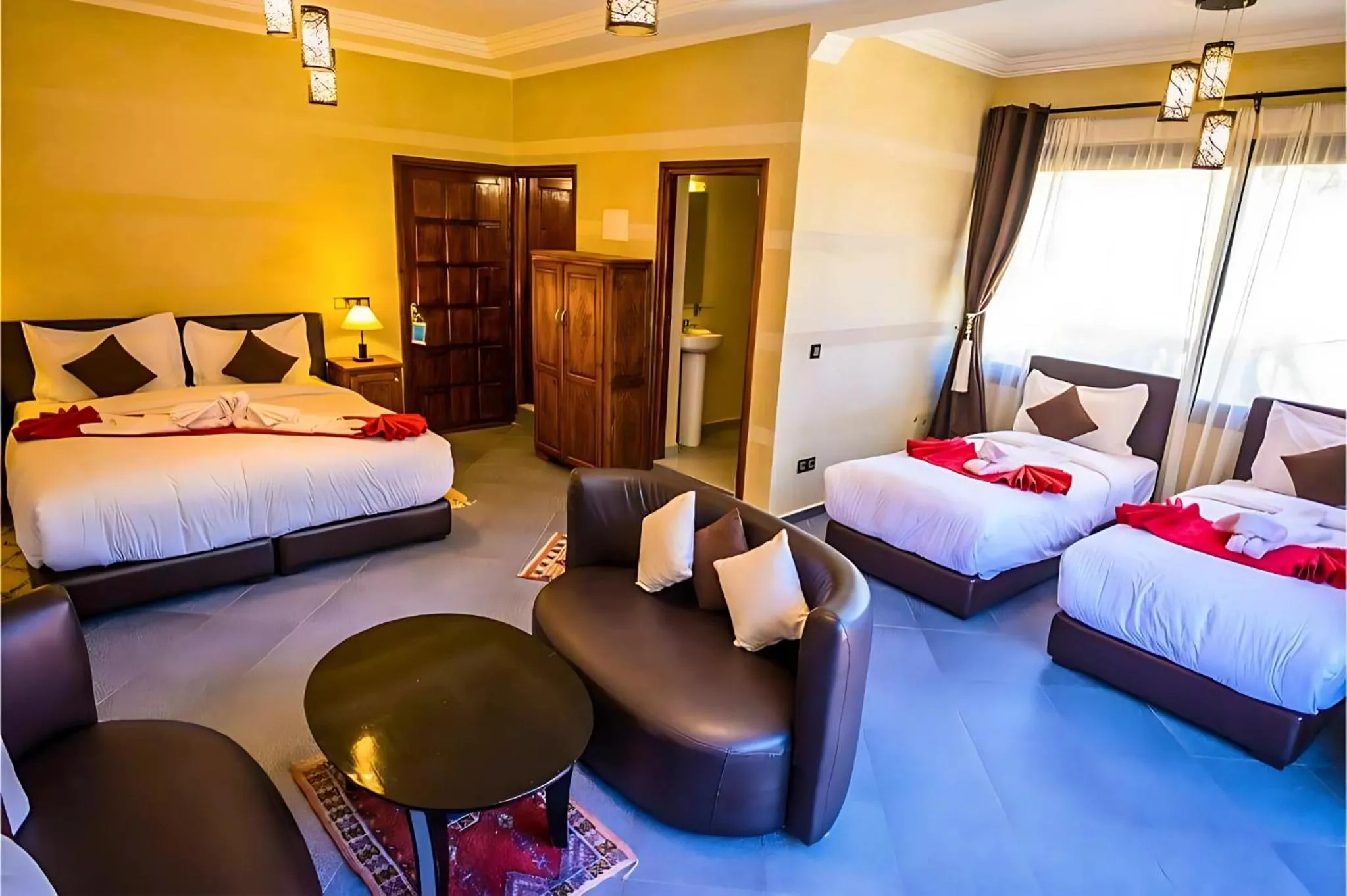 Quadruple Room with Terrace in Aurocher Marrakech Ourika Oukaimeden